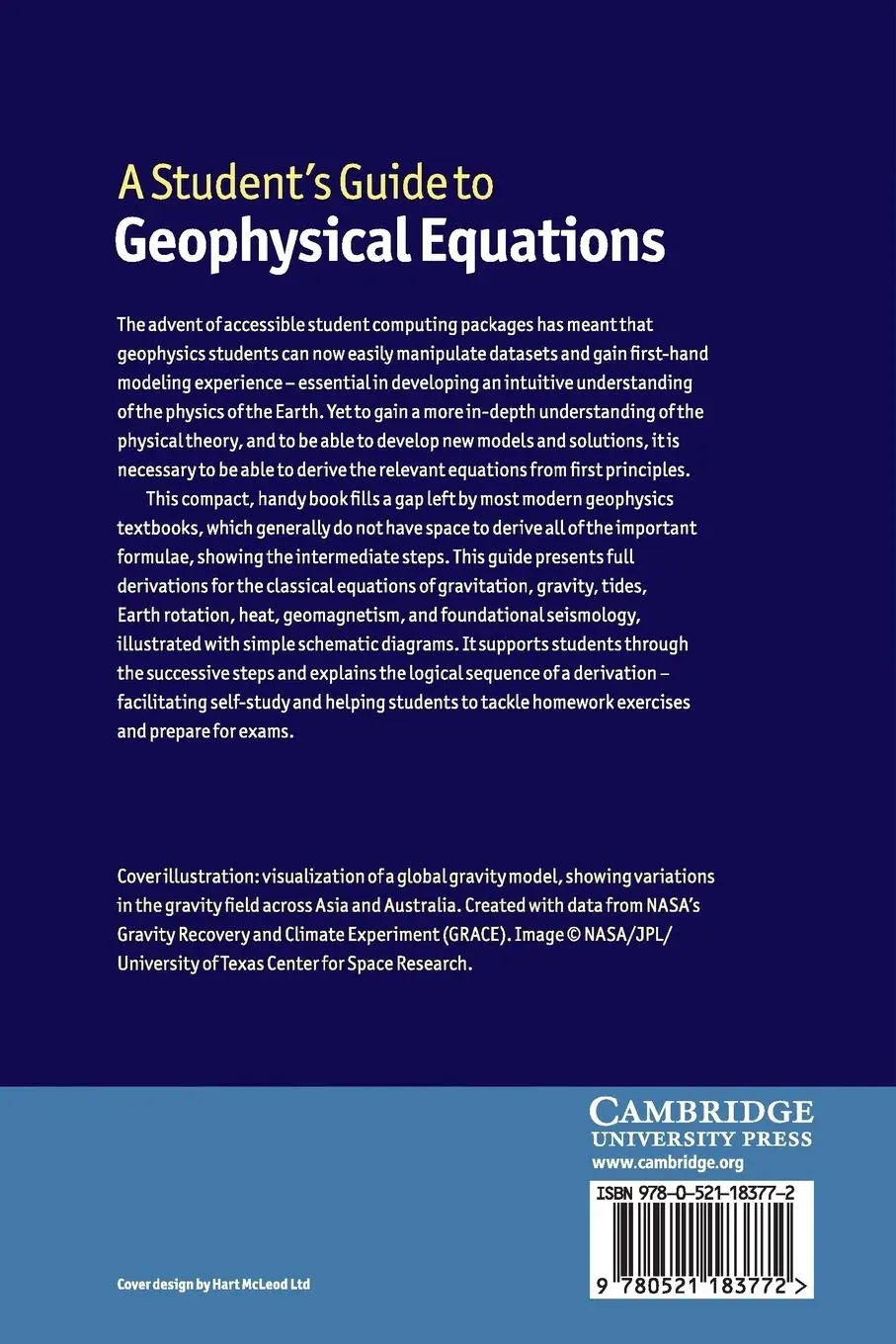 Rückseite: 9780521183772 | A Student's Guide to Geophysical Equations | William Lowrie | Buch