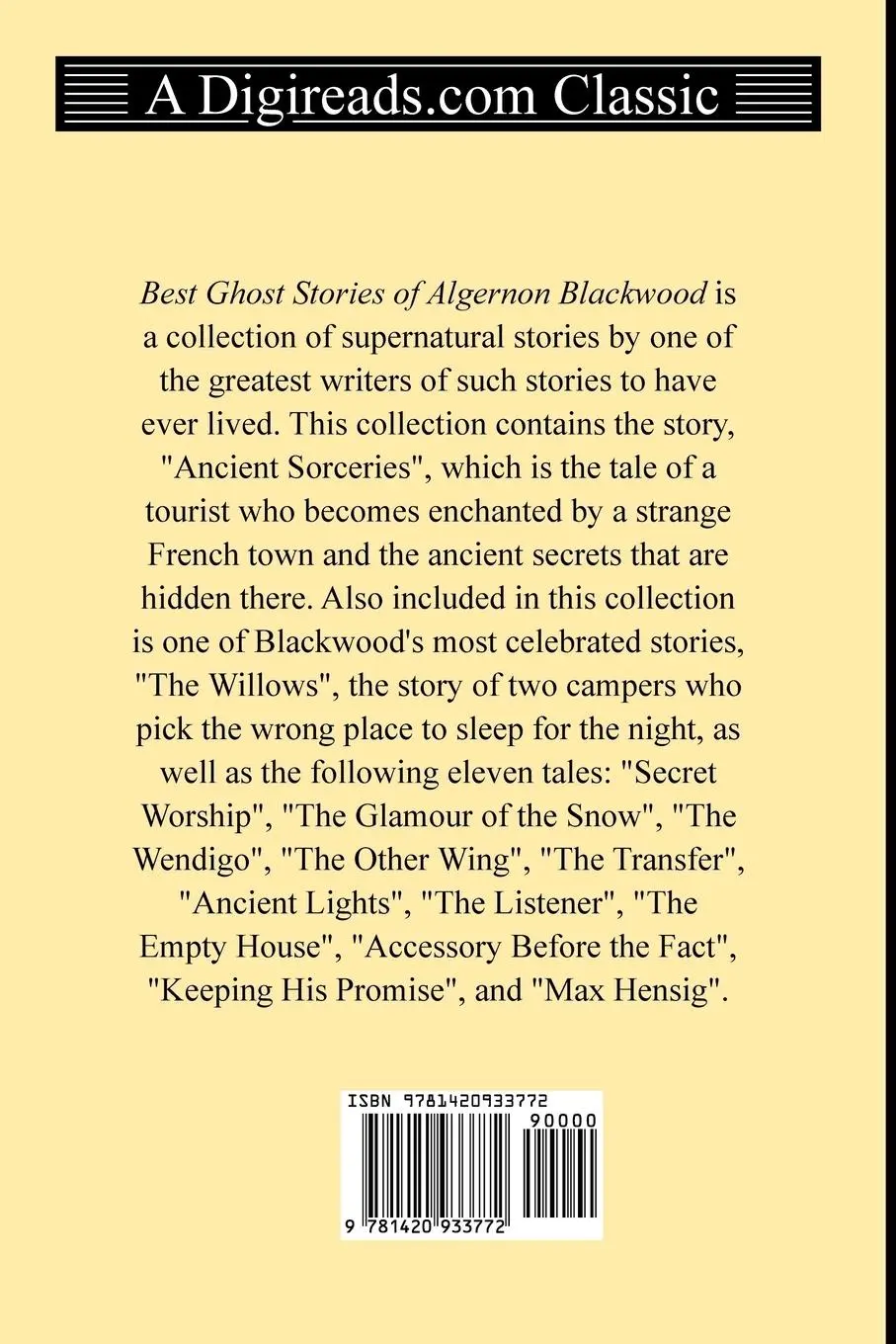 Rückseite: 9781420933772 | Best Ghost Stories of Algernon Blackwood | Algernon Blackwood | Buch