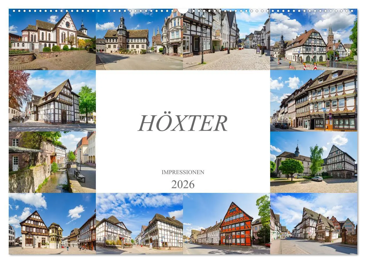 Cover: 9783457603772 | Höxter Impressionen (Wandkalender 2026 DIN A2 quer), CALVENDO...