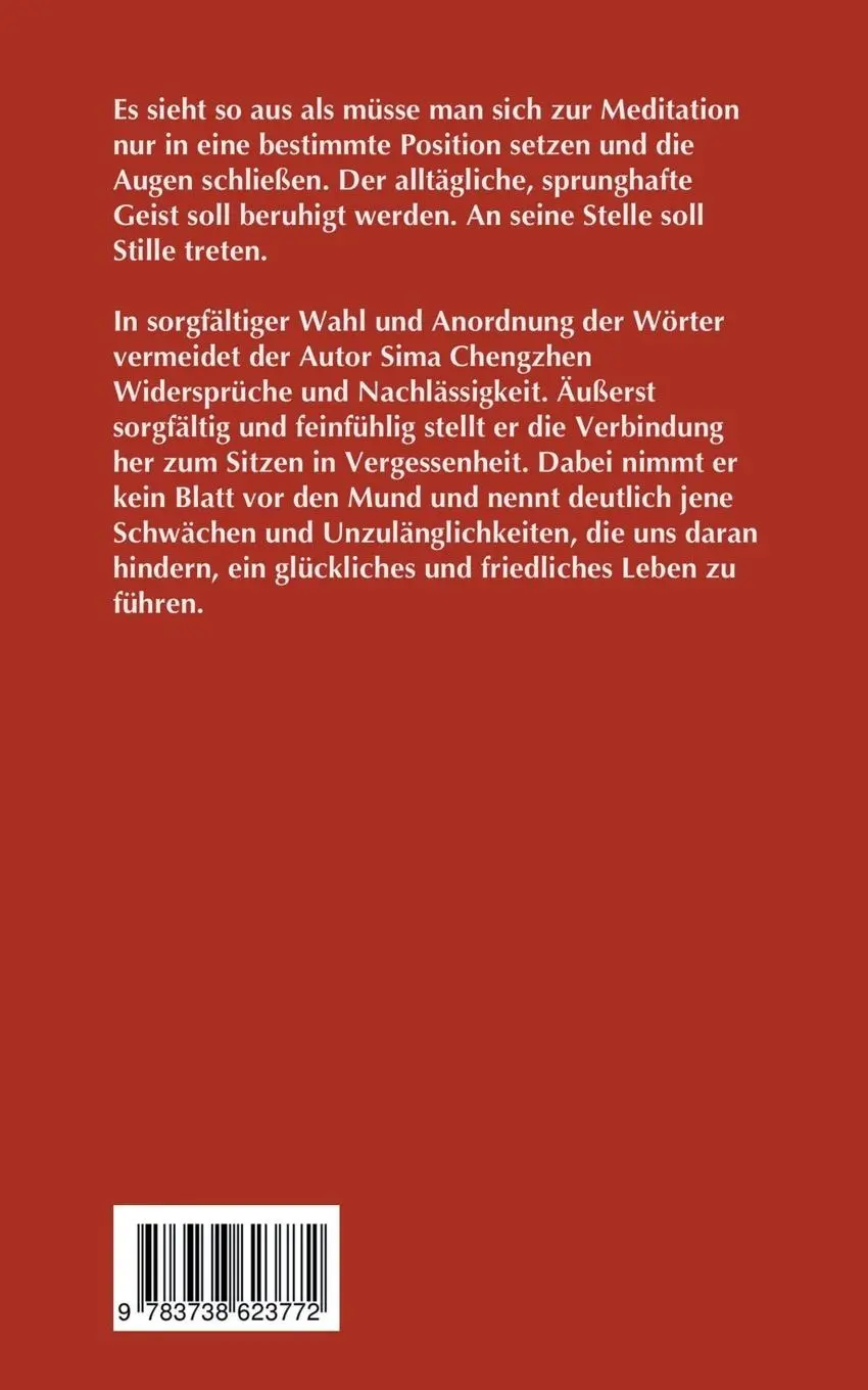 Rückseite: 9783738623772 | Sitzen in Vergessenheit | Yürgen Oster | Taschenbuch | 120 S. | 2015