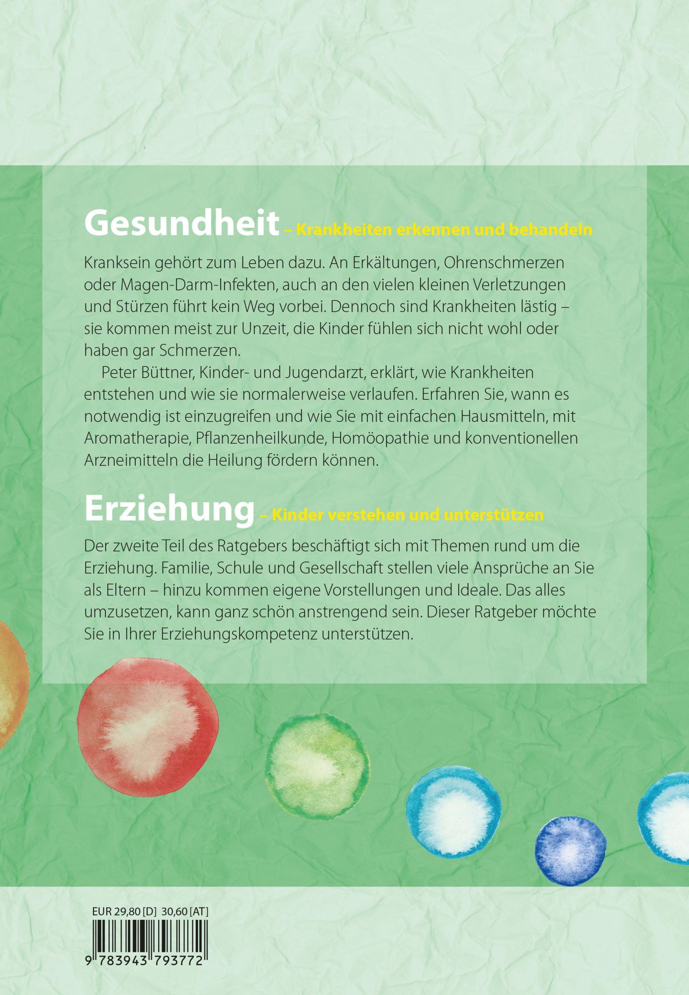 Rückseite: 9783943793772 | Sprechstunde Kinderarzt | Peter Büttner | Taschenbuch | 432 S. | 2019
