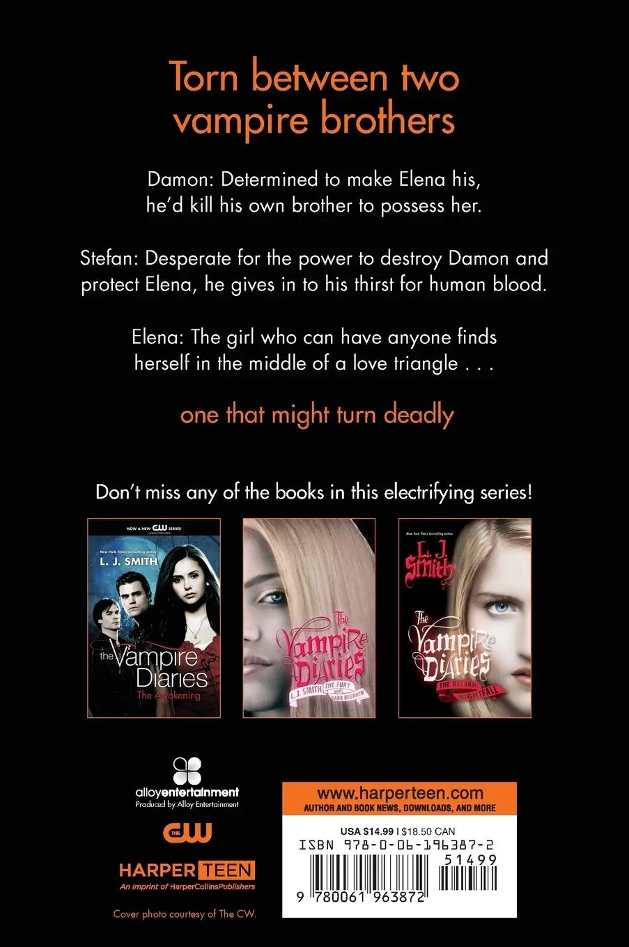 Rückseite: 9780061963872 | The Vampire Diaries: The Struggle | L J Smith | Taschenbuch | 236 S.
