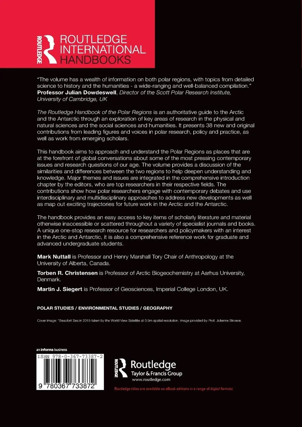 Rückseite: 9780367733872 | The Routledge Handbook of the Polar Regions | Mark Nuttall (u. a.)