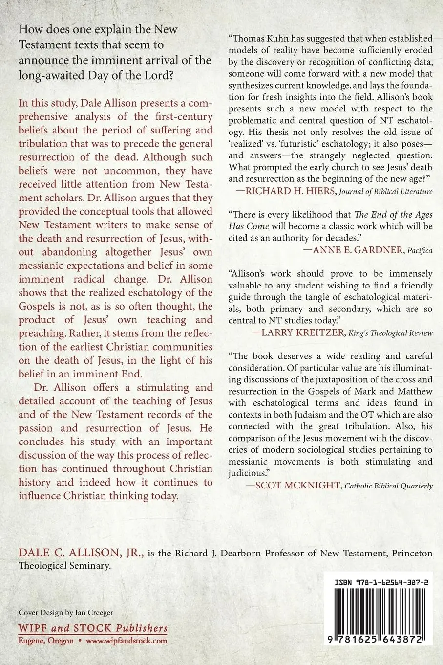 Rückseite: 9781625643872 | The End of the Ages Has Come | Dale C. Jr. Allison | Taschenbuch