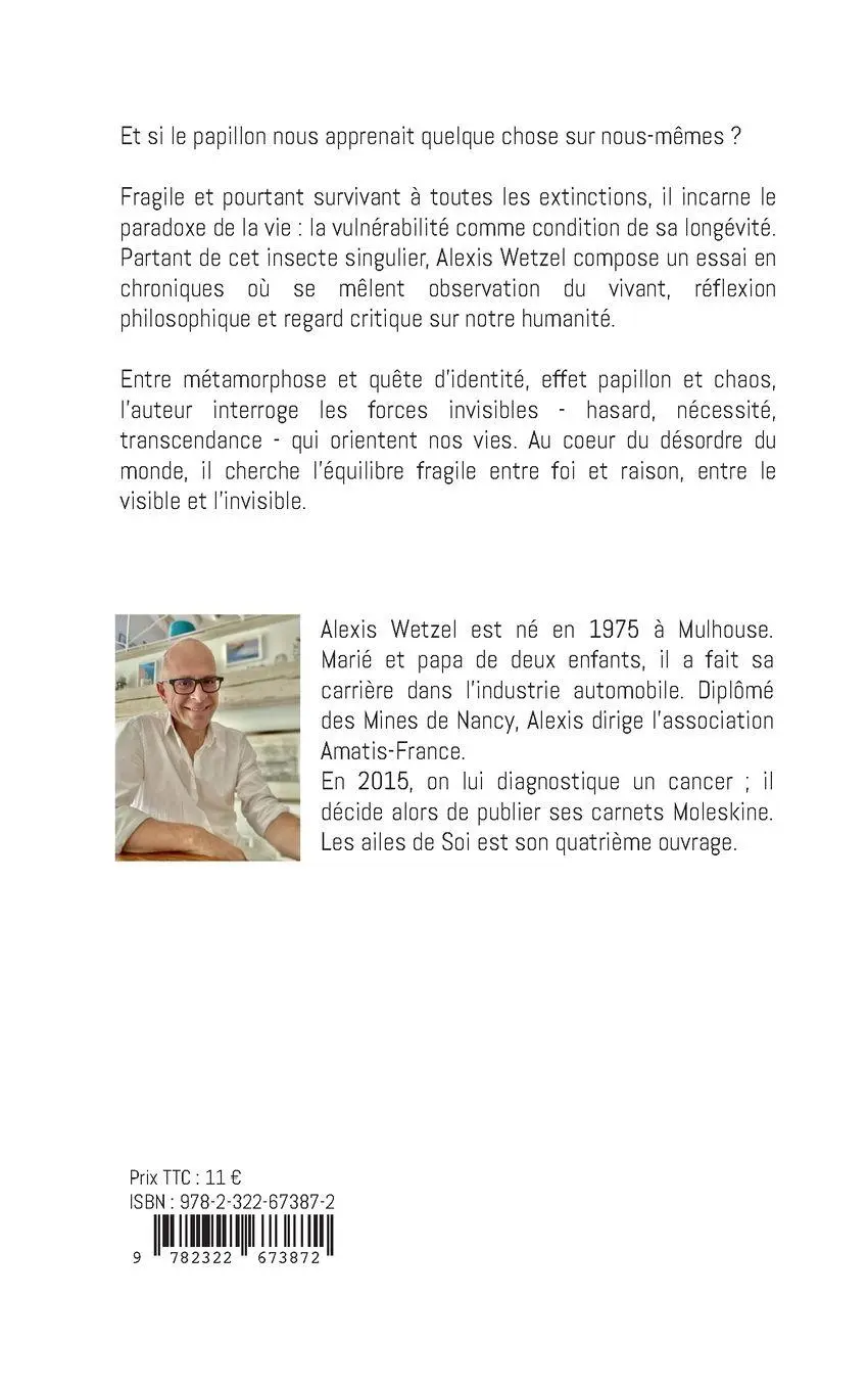 Rückseite: 9782322673872 | Les ailes de Soi | Alexis Wetzel | Taschenbuch | Französisch | 2026