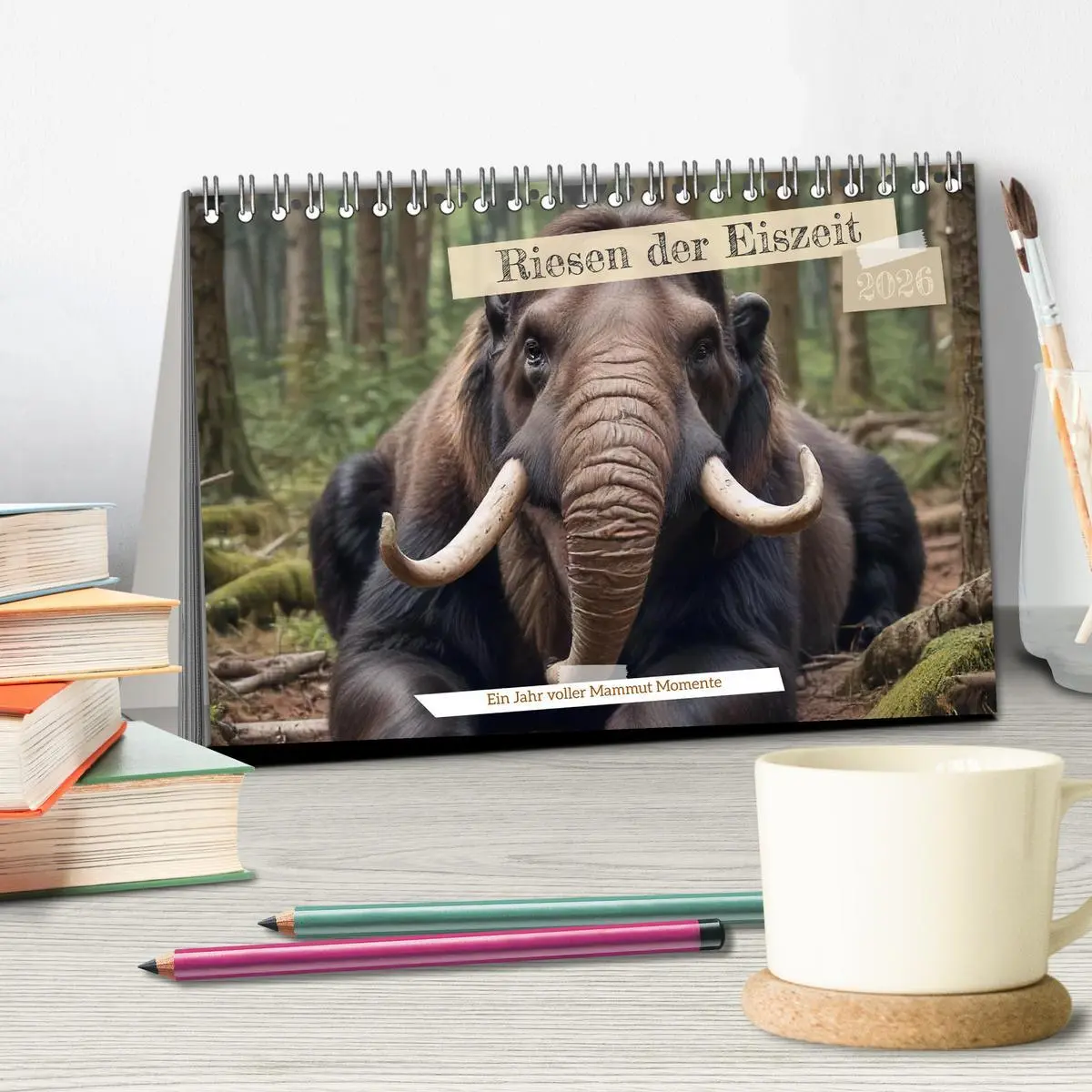 Bild: 9783457383872 | Riesen der Eiszeit - Ein Jahr voller Mammut Momente (Tischkalender...