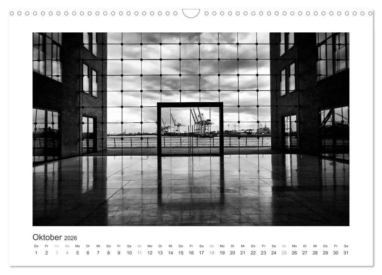 Bild: 9783516093872 | Hamburg in schwarz-weiss (Wandkalender 2026 DIN A3 quer), CALVENDO...