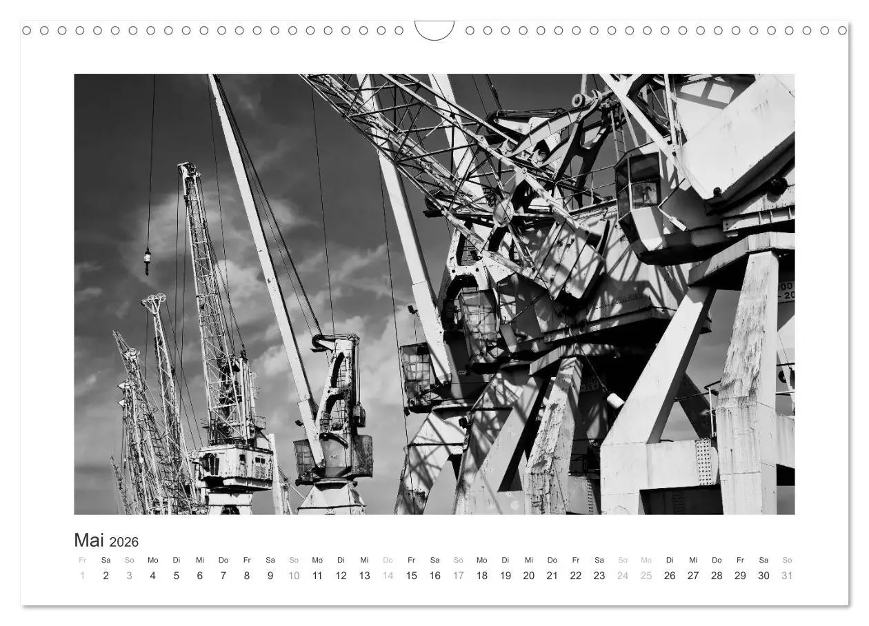 Bild: 9783516093872 | Hamburg in schwarz-weiss (Wandkalender 2026 DIN A3 quer), CALVENDO...