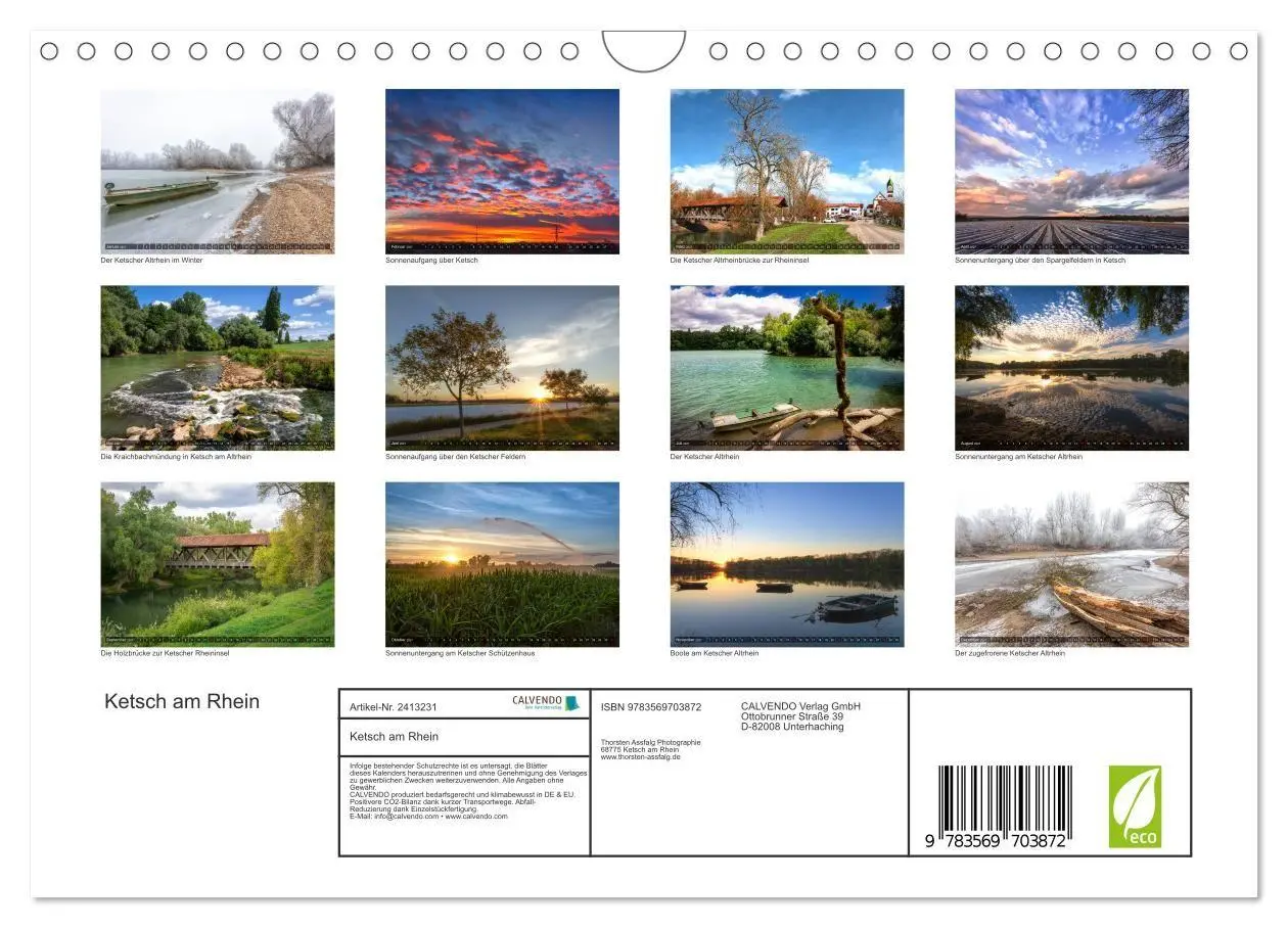 Bild: 9783569703872 | Ketsch am Rhein (Wandkalender 2027 DIN A4 quer), CALVENDO...