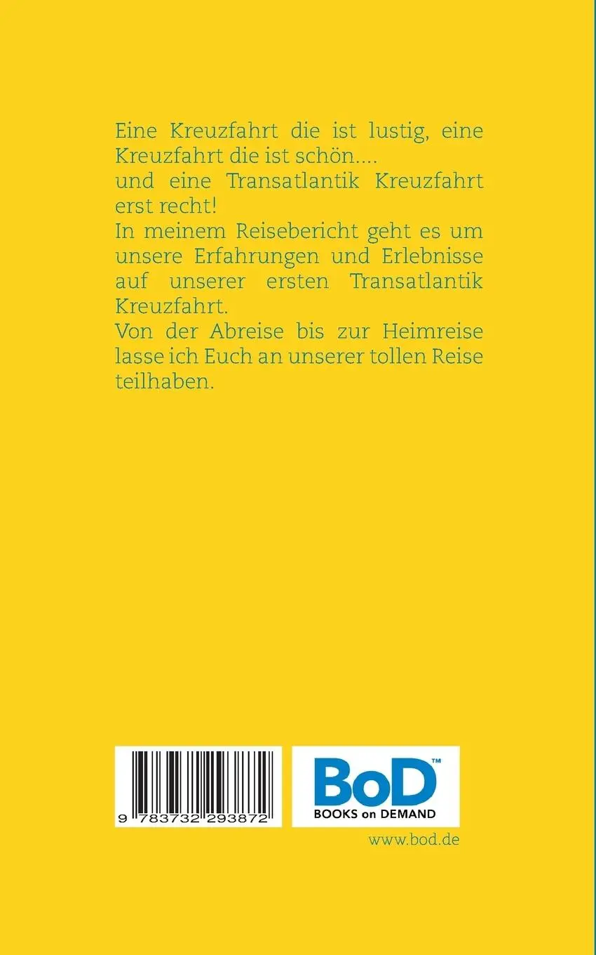 Rückseite: 9783732293872 | Erlebnis: Reisen | Transatlantik Kreuzfahrt | Gaby Strauch | Buch
