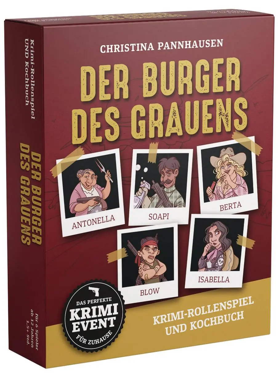 Cover: 9783809443872 | Der Burger des Grauens. Krimidinner-Rollenspiel und Kochbuch. Für 6...