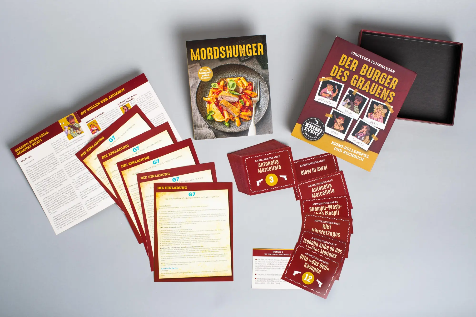 Bild: 9783809443872 | Der Burger des Grauens. Krimidinner-Rollenspiel und Kochbuch. Für 6...