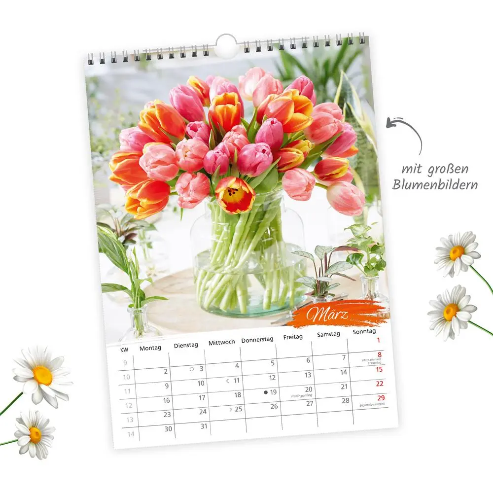 Bild: 9783988023872 | Trötsch Classickalender Blumenkalender 2026 | Wandkalender | KG | XXIV