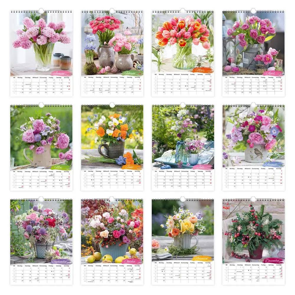 Bild: 9783988023872 | Trötsch Classickalender Blumenkalender 2026 | Wandkalender | KG | XXIV