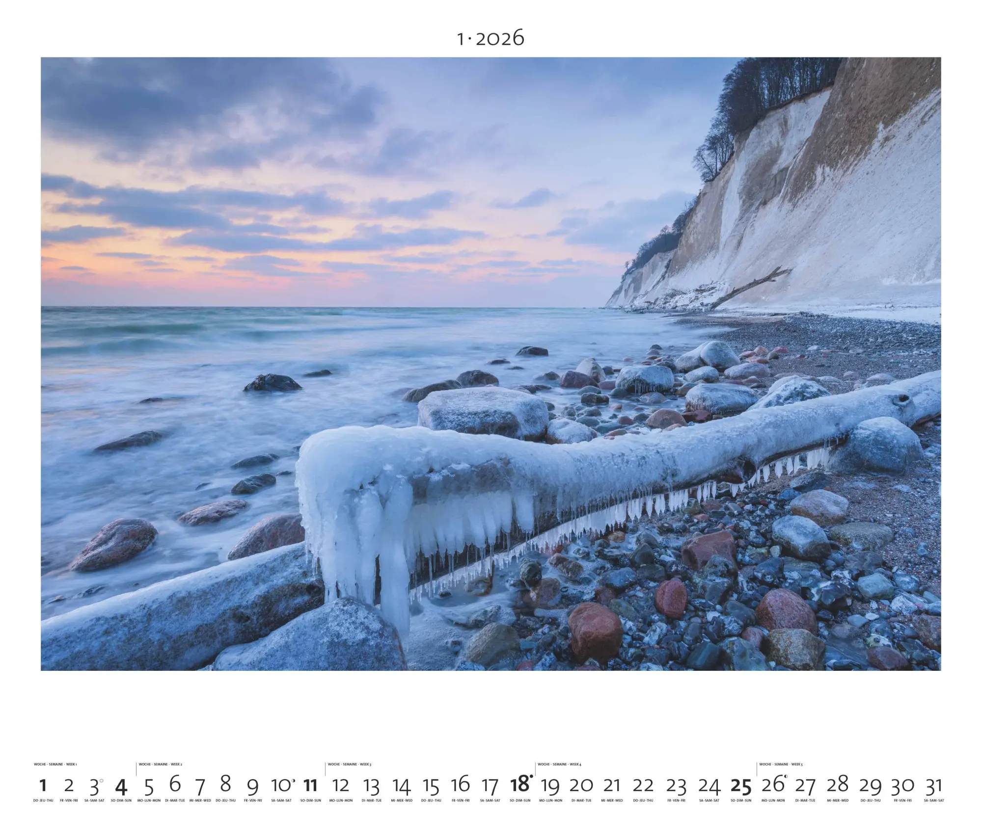 Bild: 4069095003972 | Nordisches Licht 2026 - Bild-Kalender - Poster-Kalender - 60x50 | Dörr