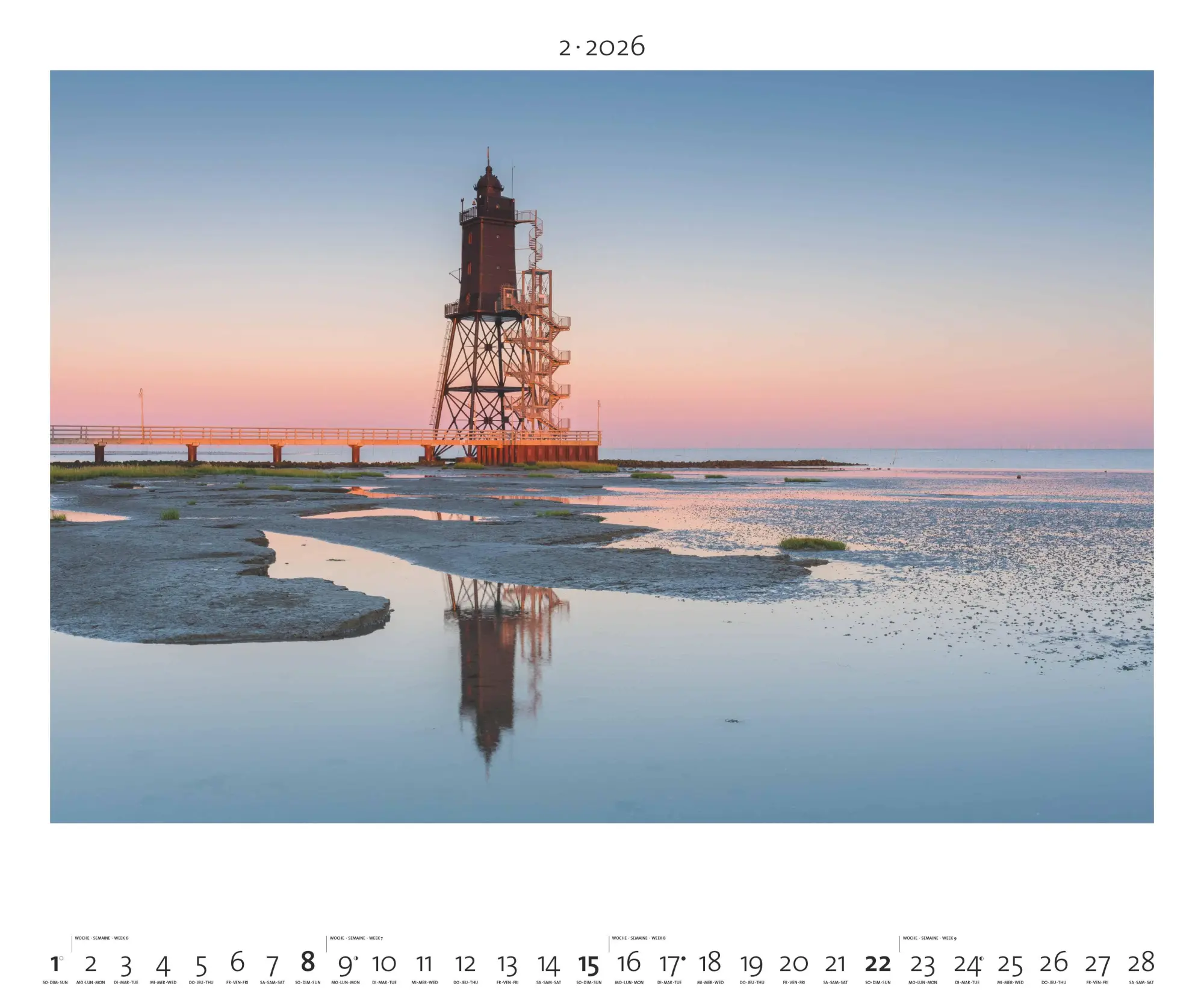 Bild: 4069095003972 | Nordisches Licht 2026 - Bild-Kalender - Poster-Kalender - 60x50 | Dörr