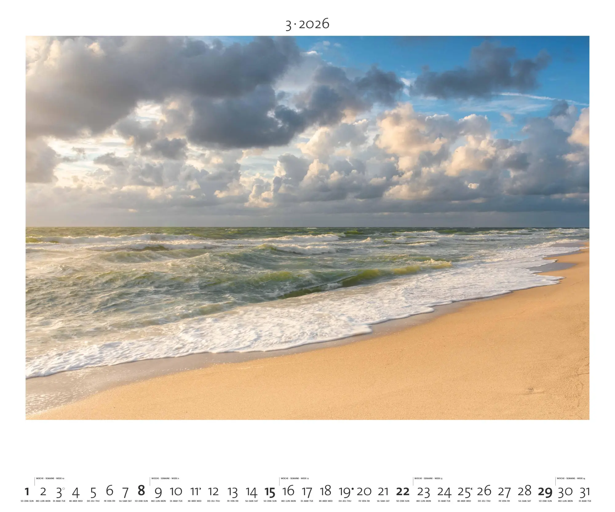 Bild: 4069095003972 | Nordisches Licht 2026 - Bild-Kalender - Poster-Kalender - 60x50 | Dörr