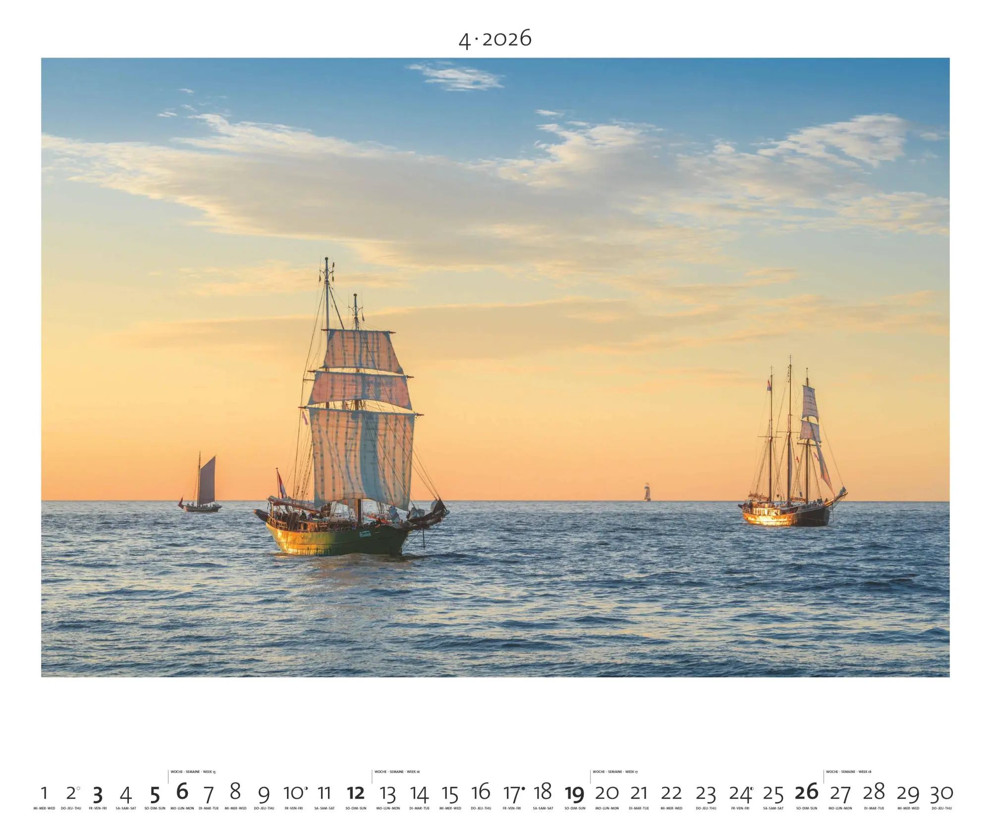 Bild: 4069095003972 | Nordisches Licht 2026 - Bild-Kalender - Poster-Kalender - 60x50 | Dörr