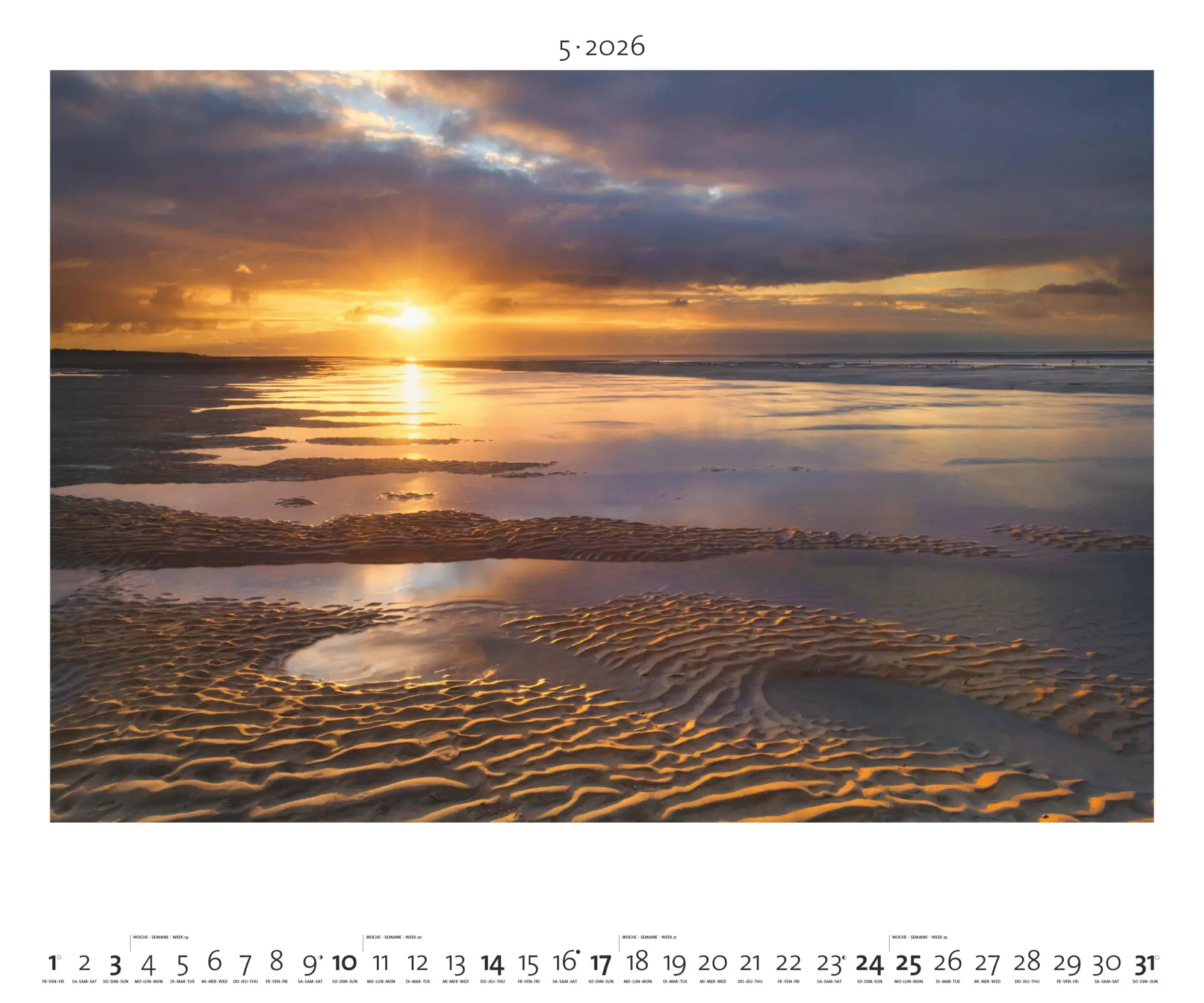 Bild: 4069095003972 | Nordisches Licht 2026 - Bild-Kalender - Poster-Kalender - 60x50 | Dörr