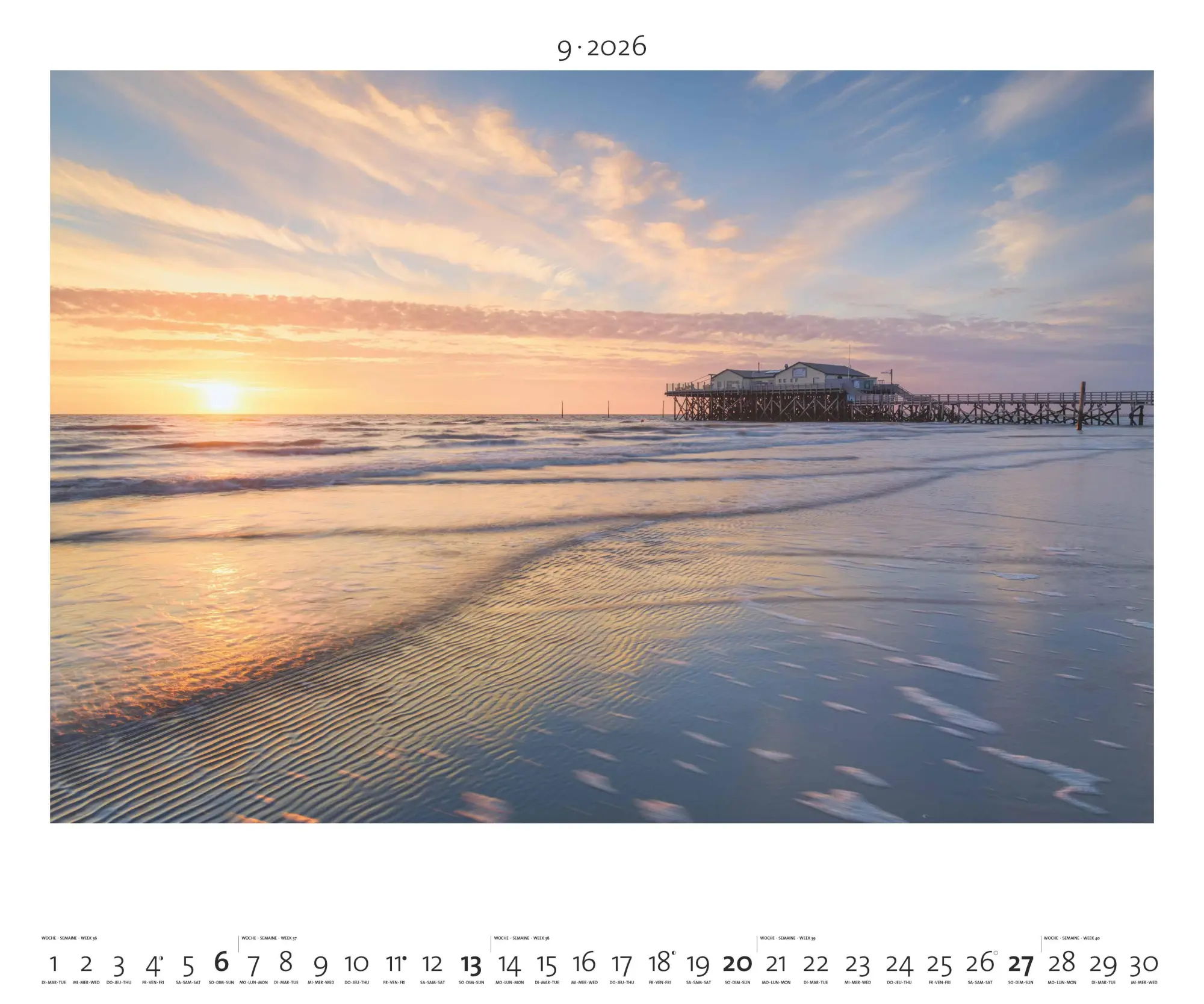 Bild: 4069095003972 | Nordisches Licht 2026 - Bild-Kalender - Poster-Kalender - 60x50 | Dörr