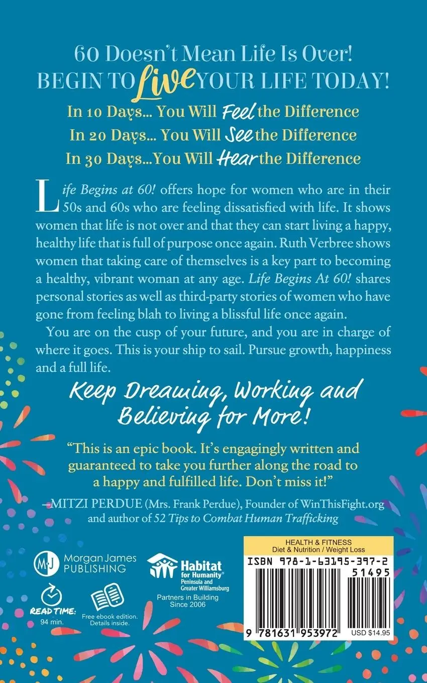 Rückseite: 9781631953972 | Life Begins at 60! | Start Living a Happy Life Full of Purpose | Buch