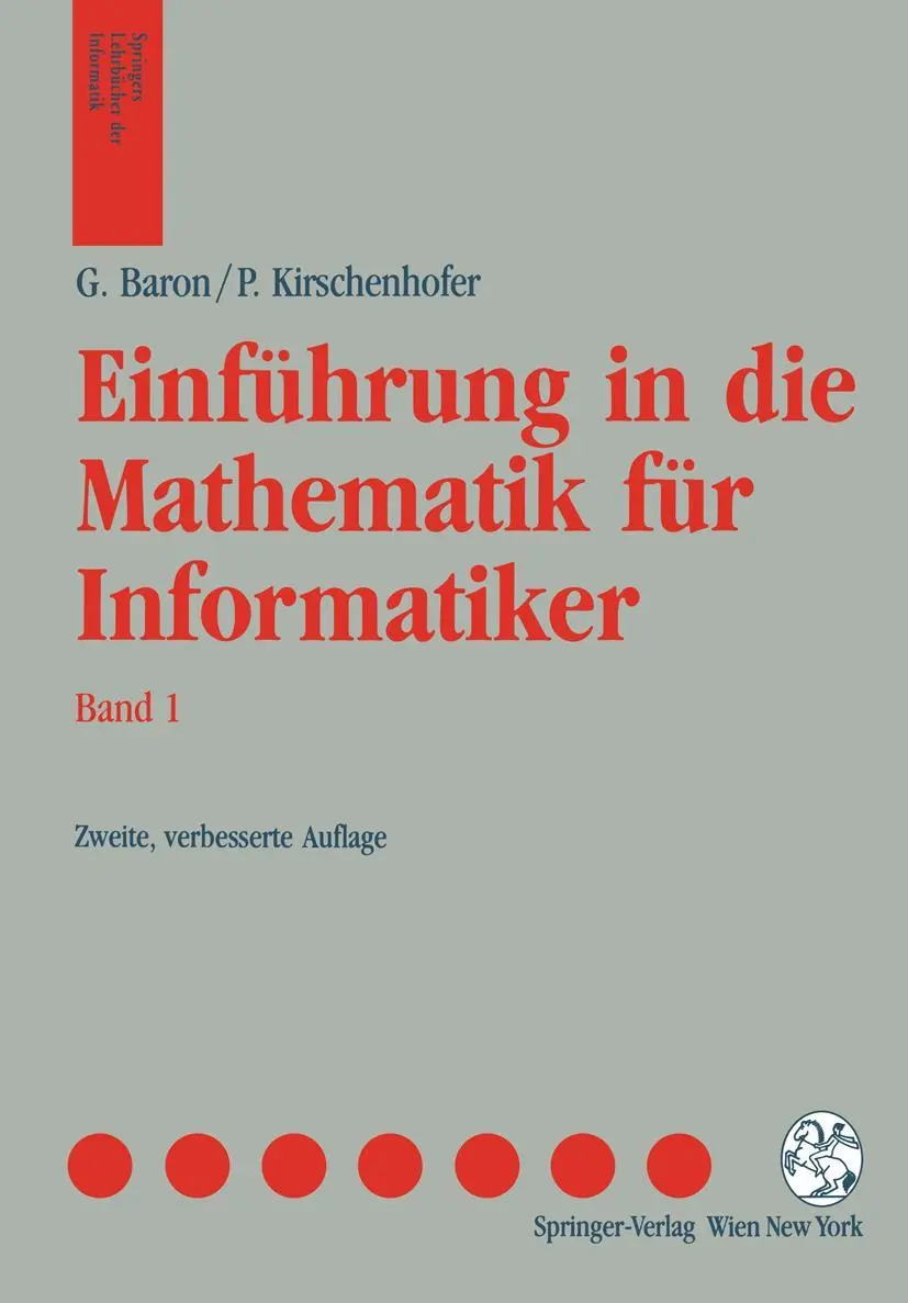 Cover: 9783211823972 | Einführung in die Mathematik für Informatiker | Kirschenhofer (u. a.) Cover: 9783211823972 | Einführung in die Mathematik für Informatiker | Kirschenhofer (u. a.)