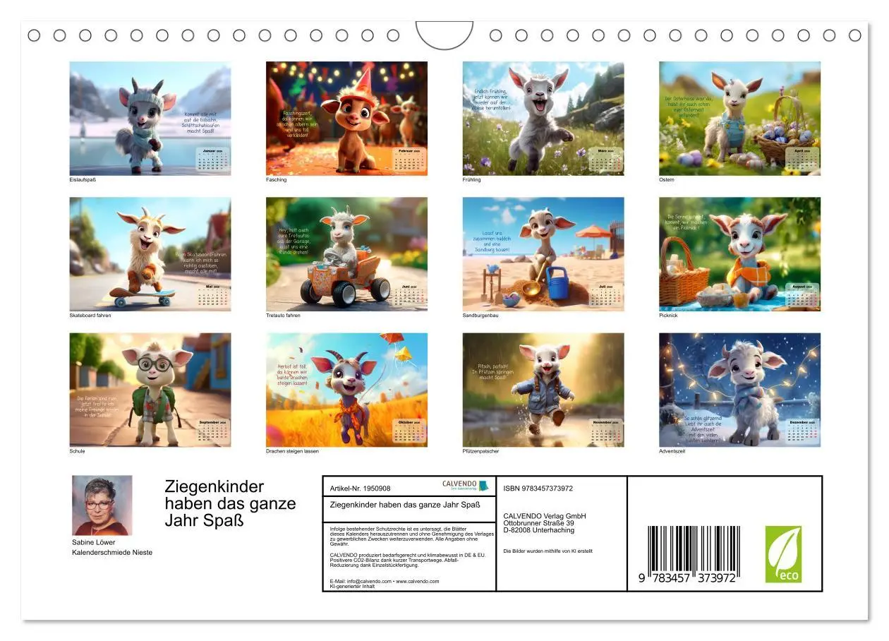 Bild: 9783457373972 | Ziegenkinder haben das ganze Jahr Spaß (Wandkalender 2026 DIN A4...