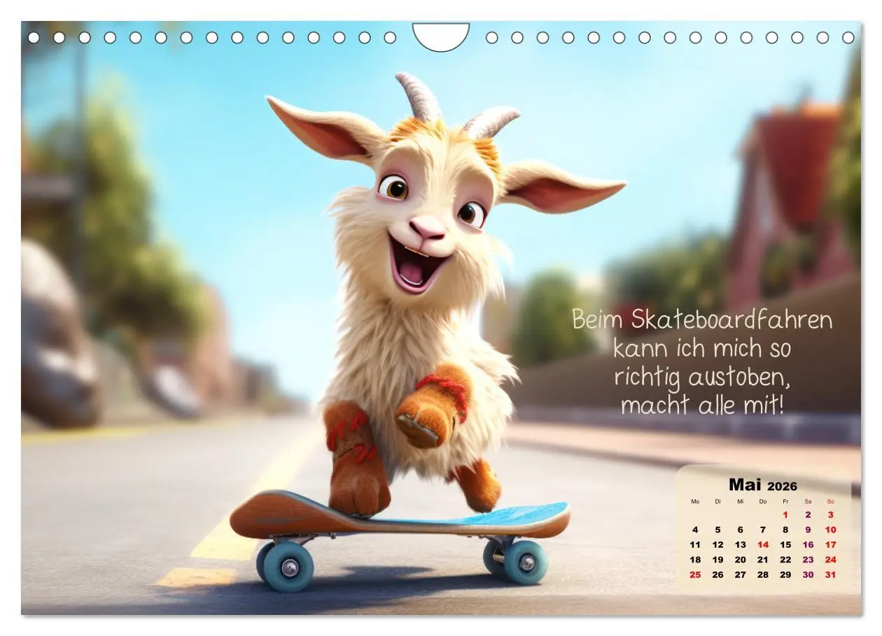 Bild: 9783457373972 | Ziegenkinder haben das ganze Jahr Spaß (Wandkalender 2026 DIN A4...