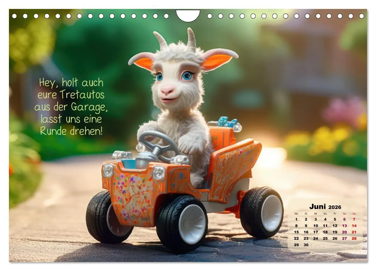 Bild: 9783457373972 | Ziegenkinder haben das ganze Jahr Spaß (Wandkalender 2026 DIN A4...
