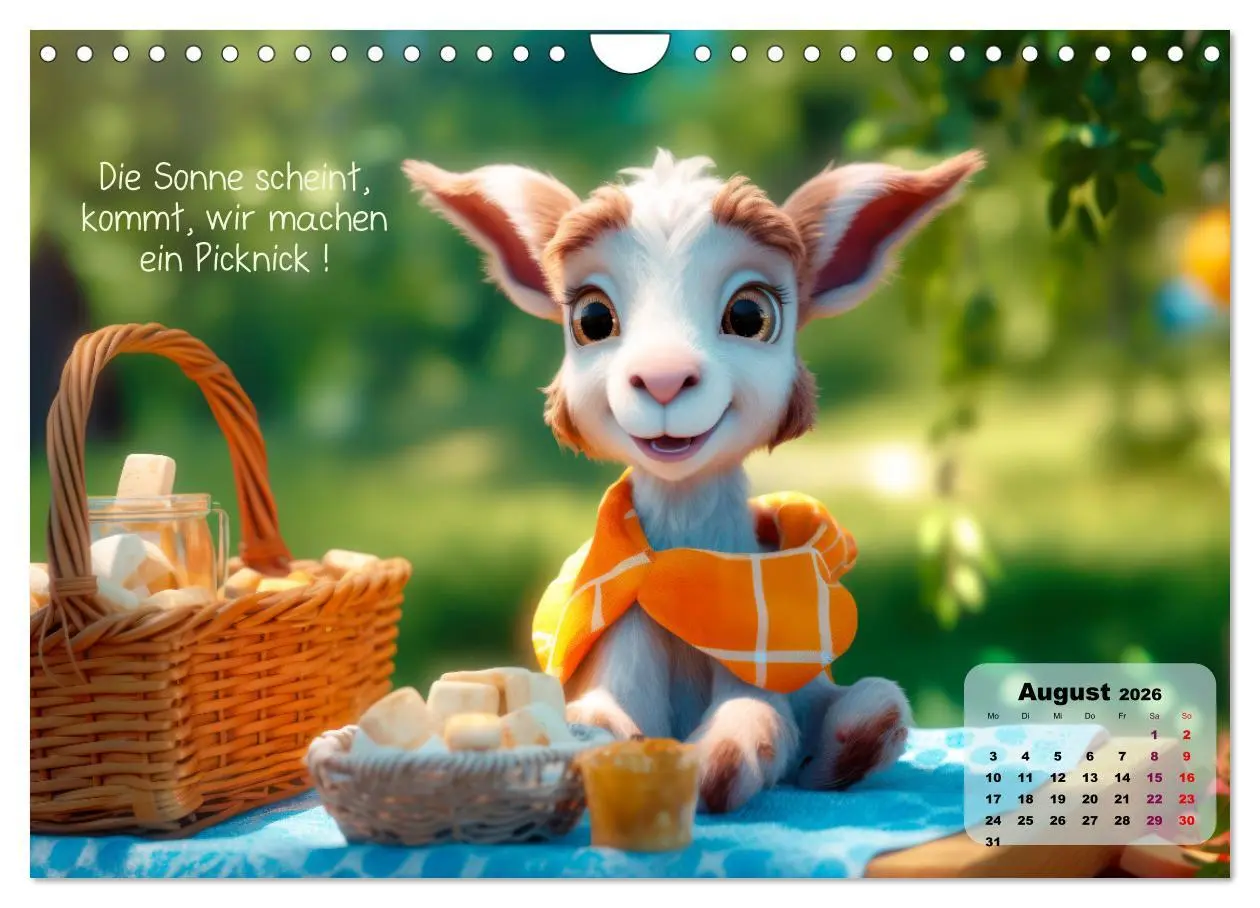 Bild: 9783457373972 | Ziegenkinder haben das ganze Jahr Spaß (Wandkalender 2026 DIN A4...
