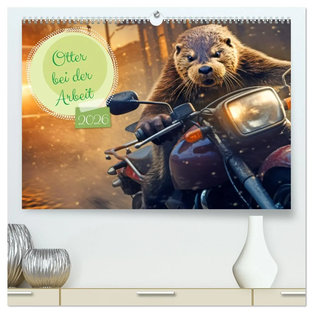 Cover: 9783457513972 | Otter bei der Arbeit (hochwertiger Premium Wandkalender 2026 DIN A2...
