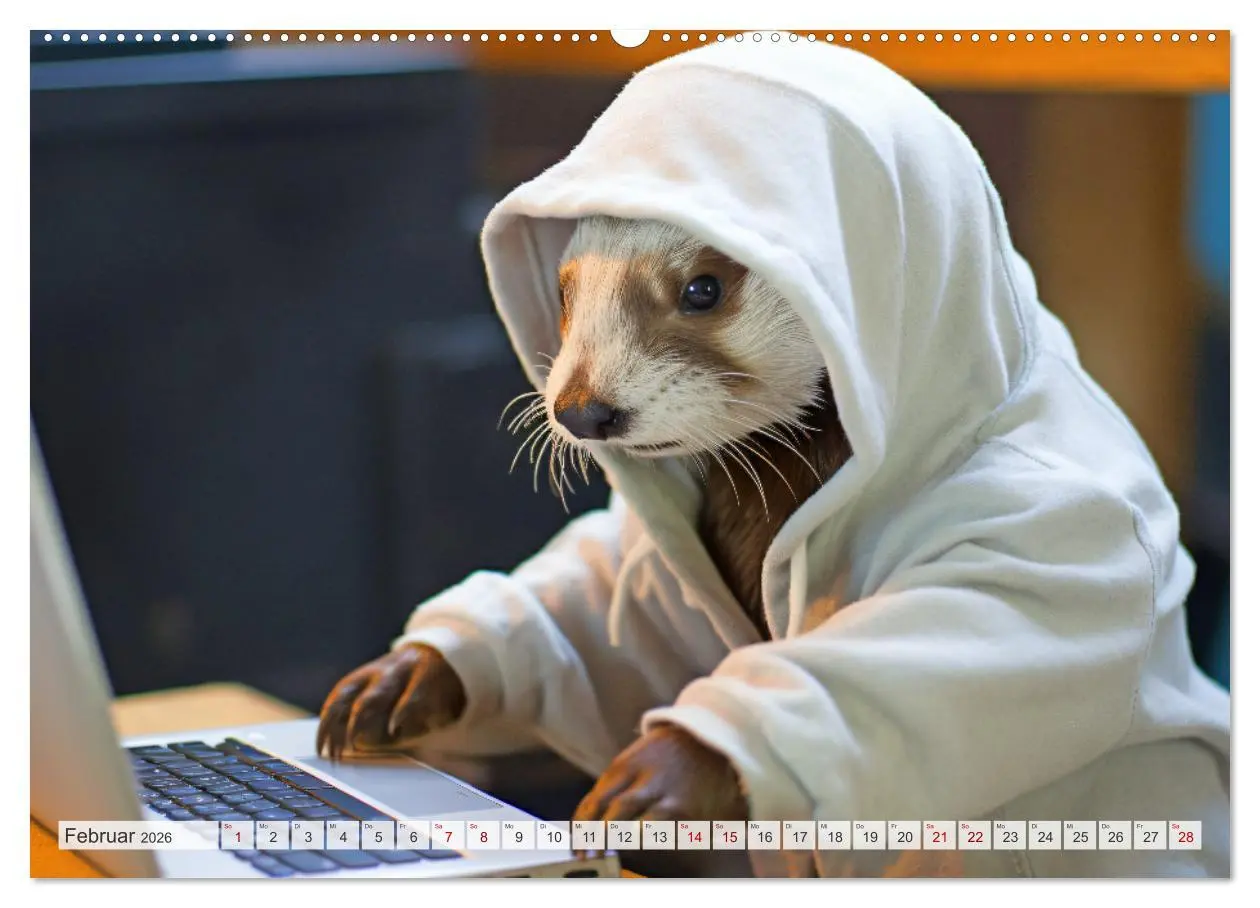 Bild: 9783457513972 | Otter bei der Arbeit (hochwertiger Premium Wandkalender 2026 DIN A2...