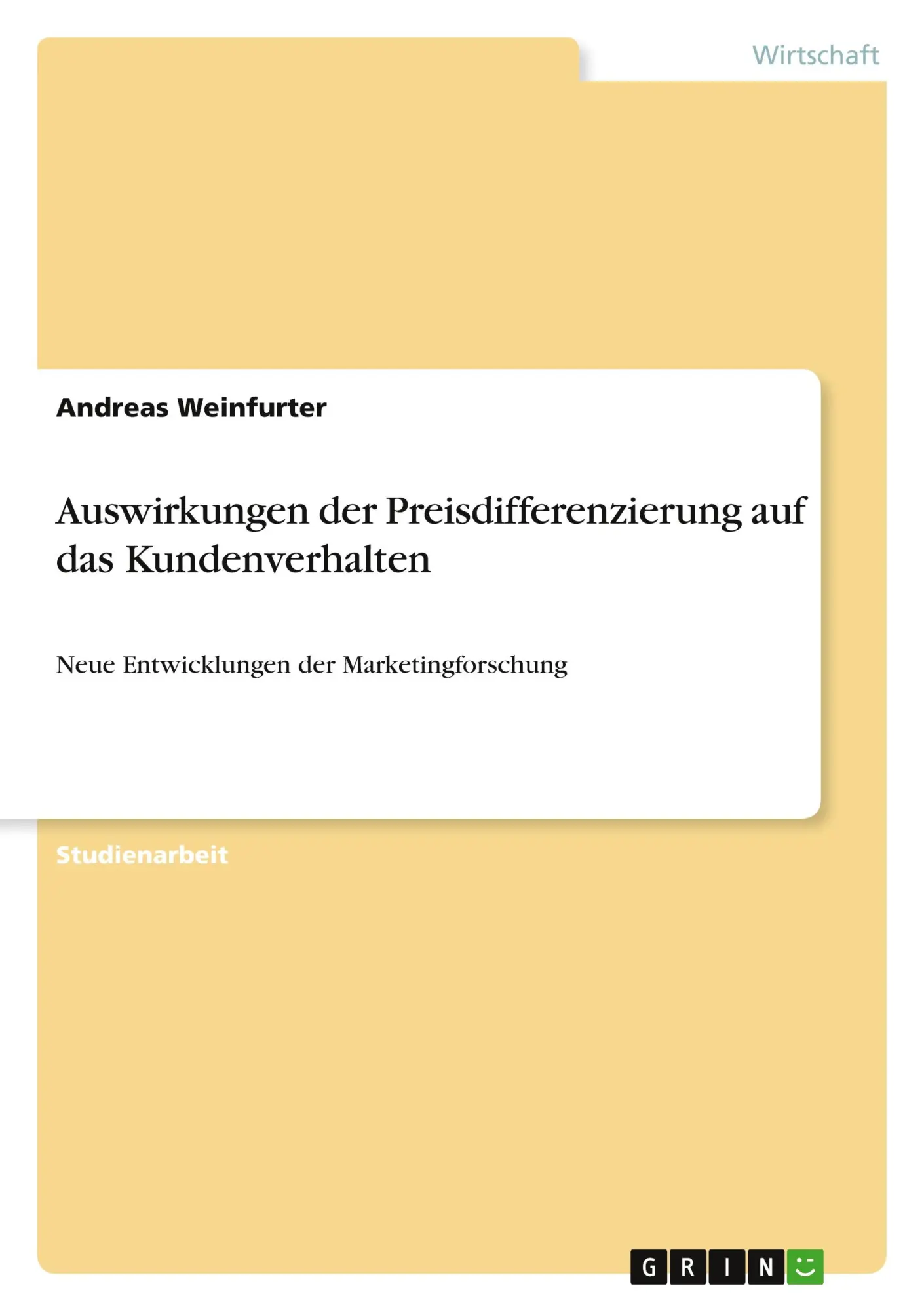 Cover: 9783640733972 | Auswirkungen der Preisdifferenzierung auf das Kundenverhalten | Buch