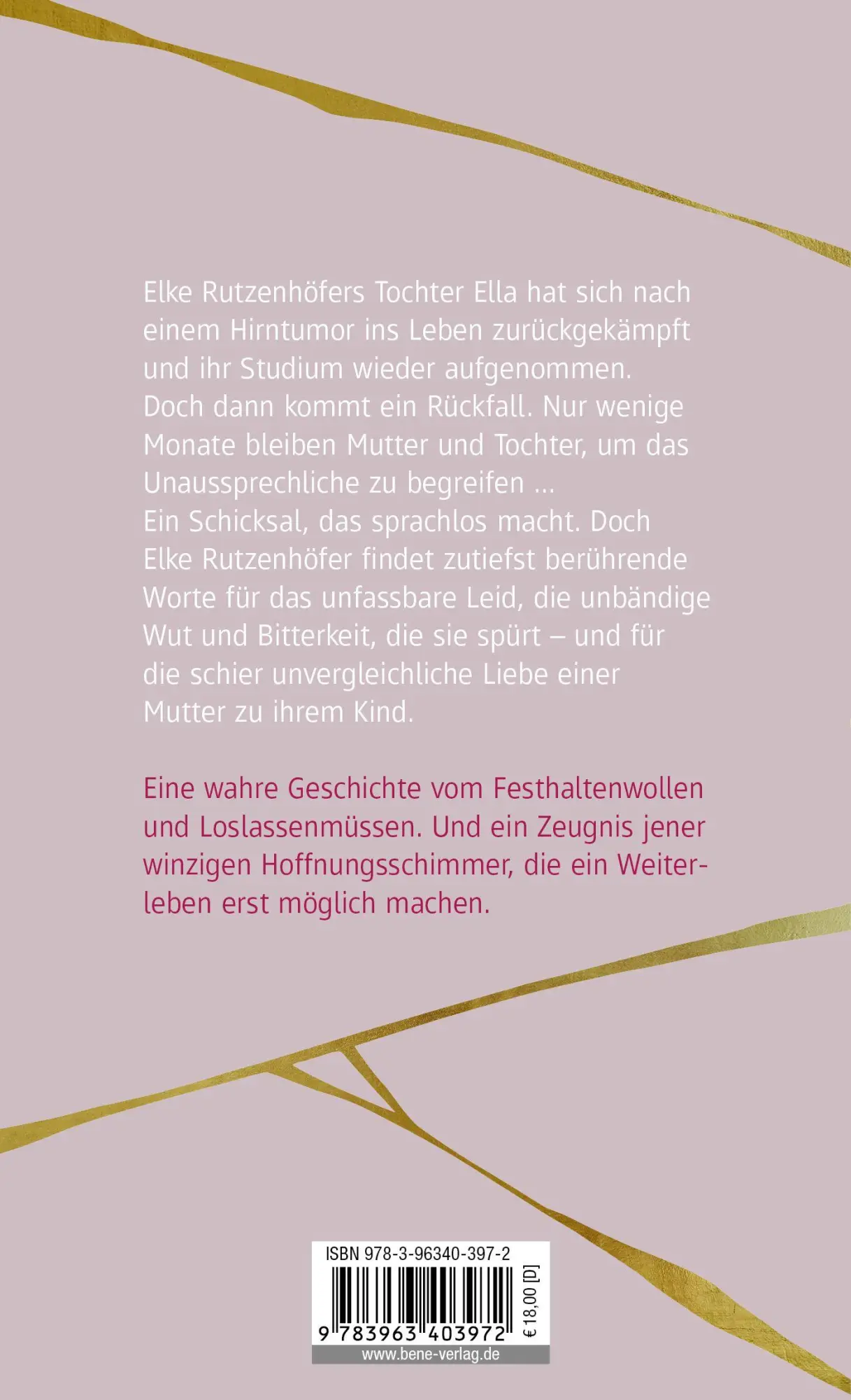 Rückseite: 9783963403972 | Adieu, Ella | Elke Rutzenhöfer | Buch | 144 S. | Deutsch | 2026
