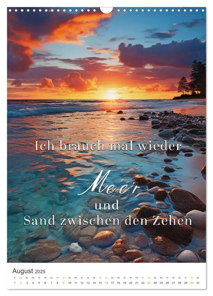 Bild: 9783435864072 | Meine Auszeit für die Seele (Wandkalender 2025 DIN A3 hoch),...