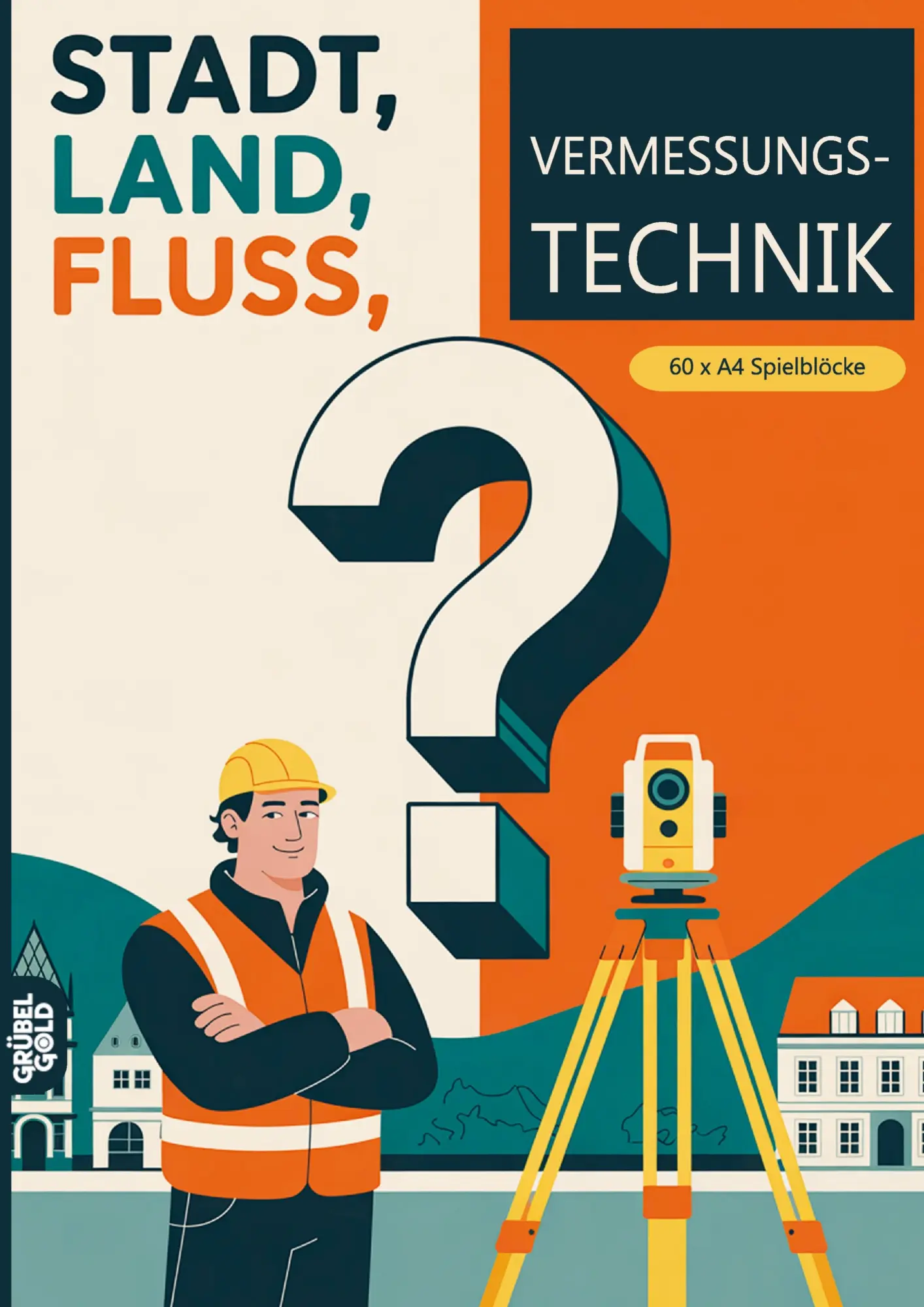 Cover: 9783693194072 | Stadt, Land, Fluss, Vermessungstechnik | Grübelgold Rätselhefte | Buch