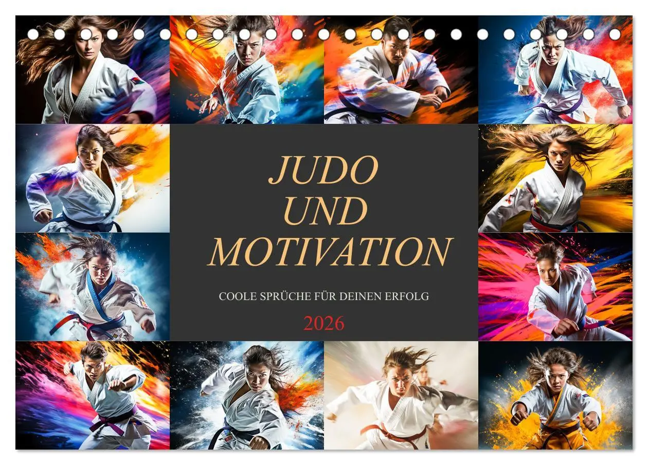 Cover: 9783457494172 | Judo und Motivation (Tischkalender 2026 DIN A5 quer), CALVENDO...