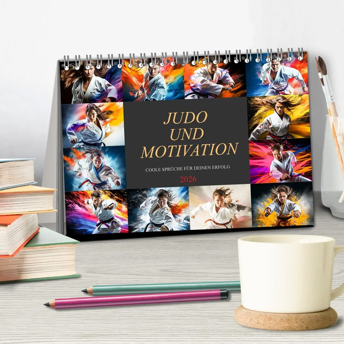 Bild: 9783457494172 | Judo und Motivation (Tischkalender 2026 DIN A5 quer), CALVENDO...