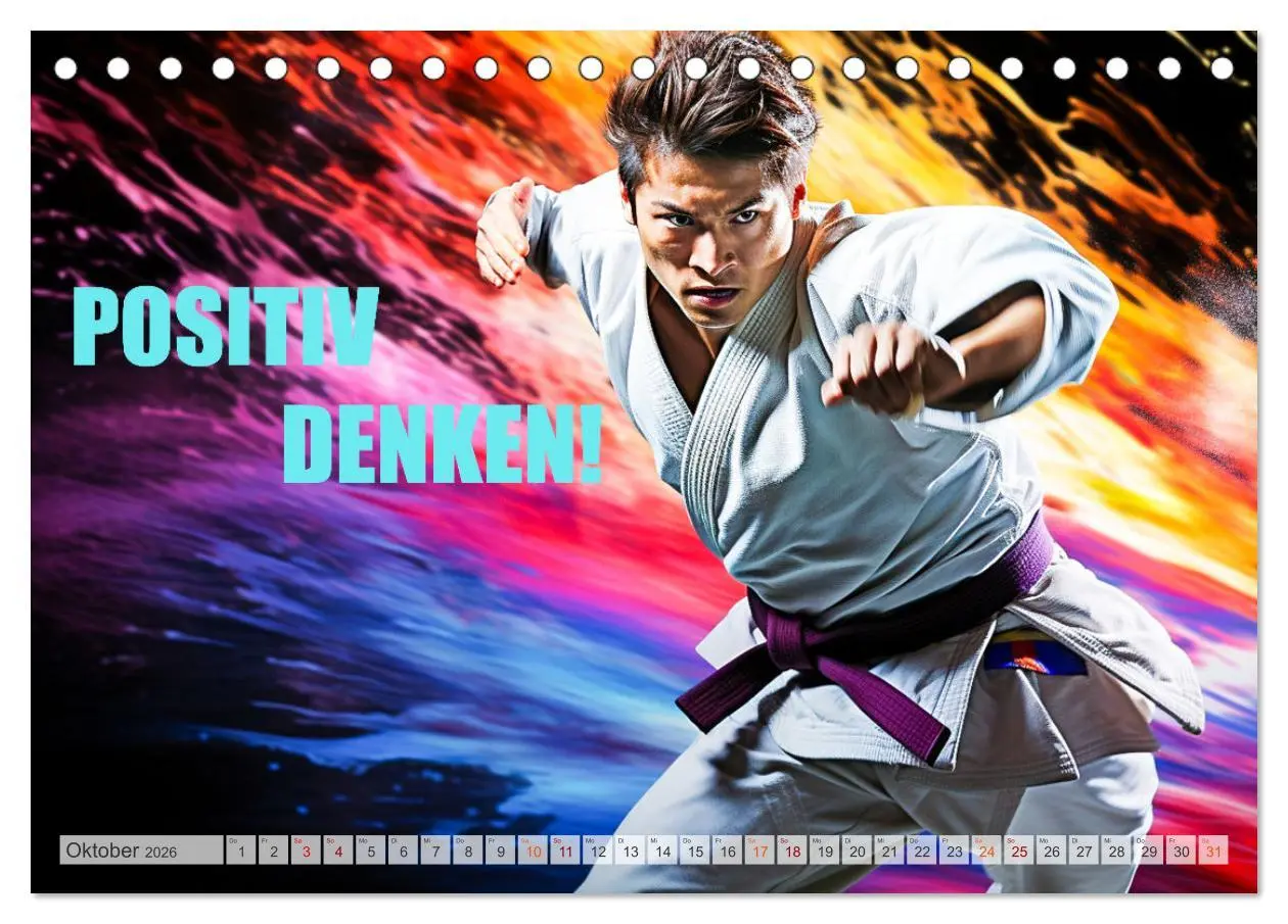 Bild: 9783457494172 | Judo und Motivation (Tischkalender 2026 DIN A5 quer), CALVENDO...