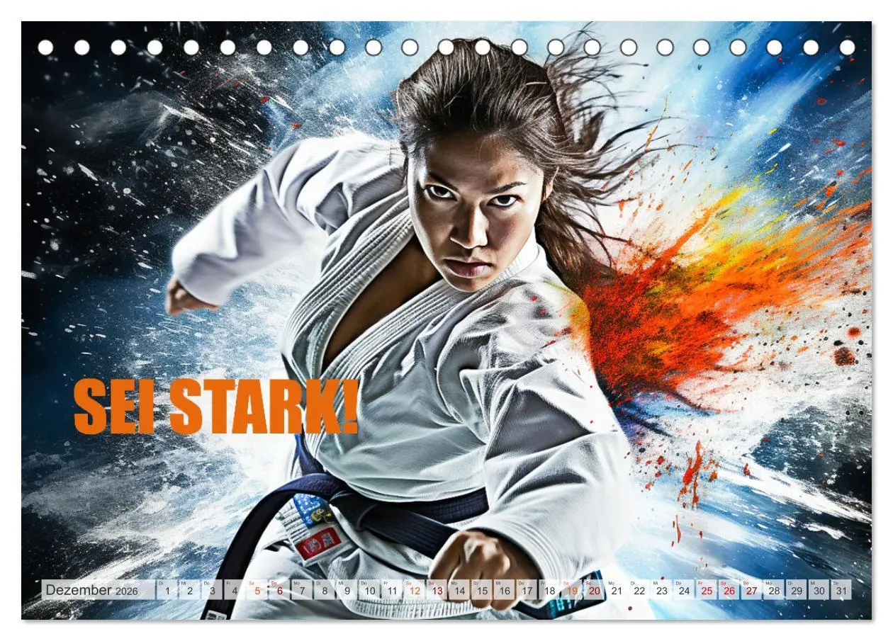 Bild: 9783457494172 | Judo und Motivation (Tischkalender 2026 DIN A5 quer), CALVENDO...