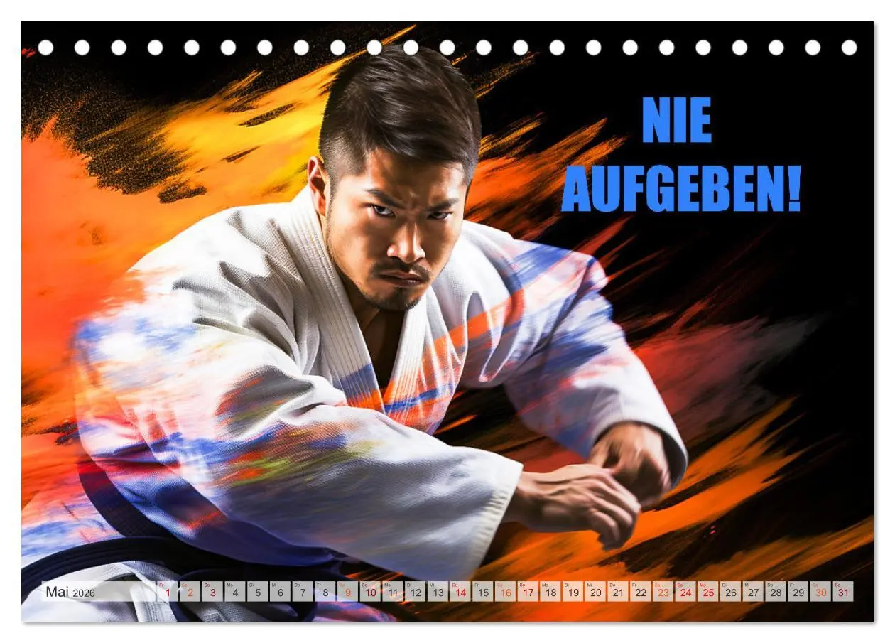 Bild: 9783457494172 | Judo und Motivation (Tischkalender 2026 DIN A5 quer), CALVENDO...
