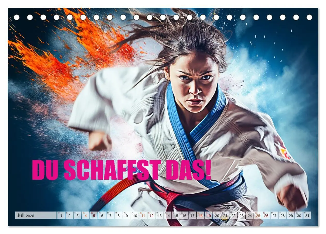 Bild: 9783457494172 | Judo und Motivation (Tischkalender 2026 DIN A5 quer), CALVENDO...
