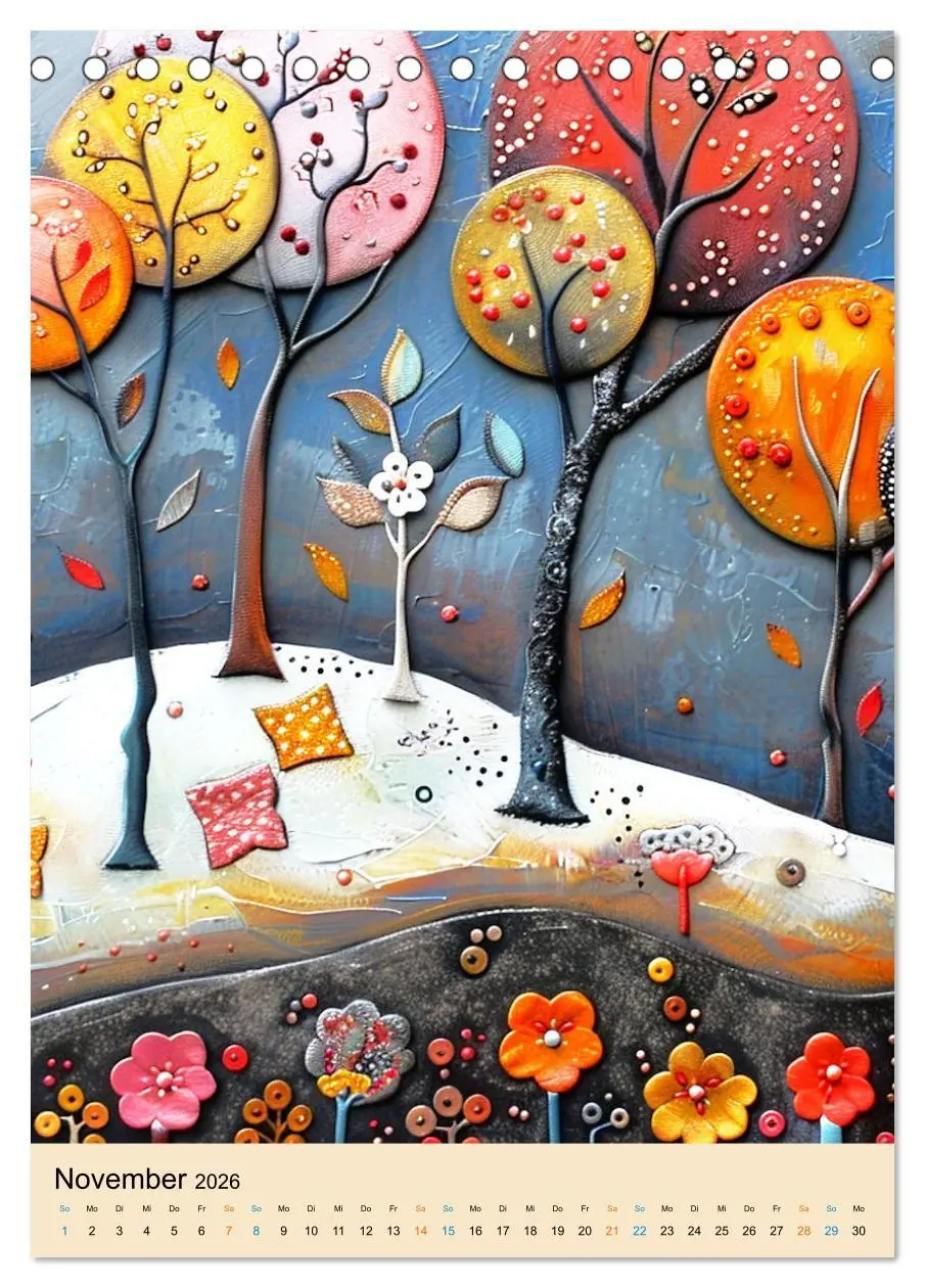 Bild: 9783516274172 | Bunte naive reise (Tischkalender 2026 DIN A5 hoch), CALVENDO...