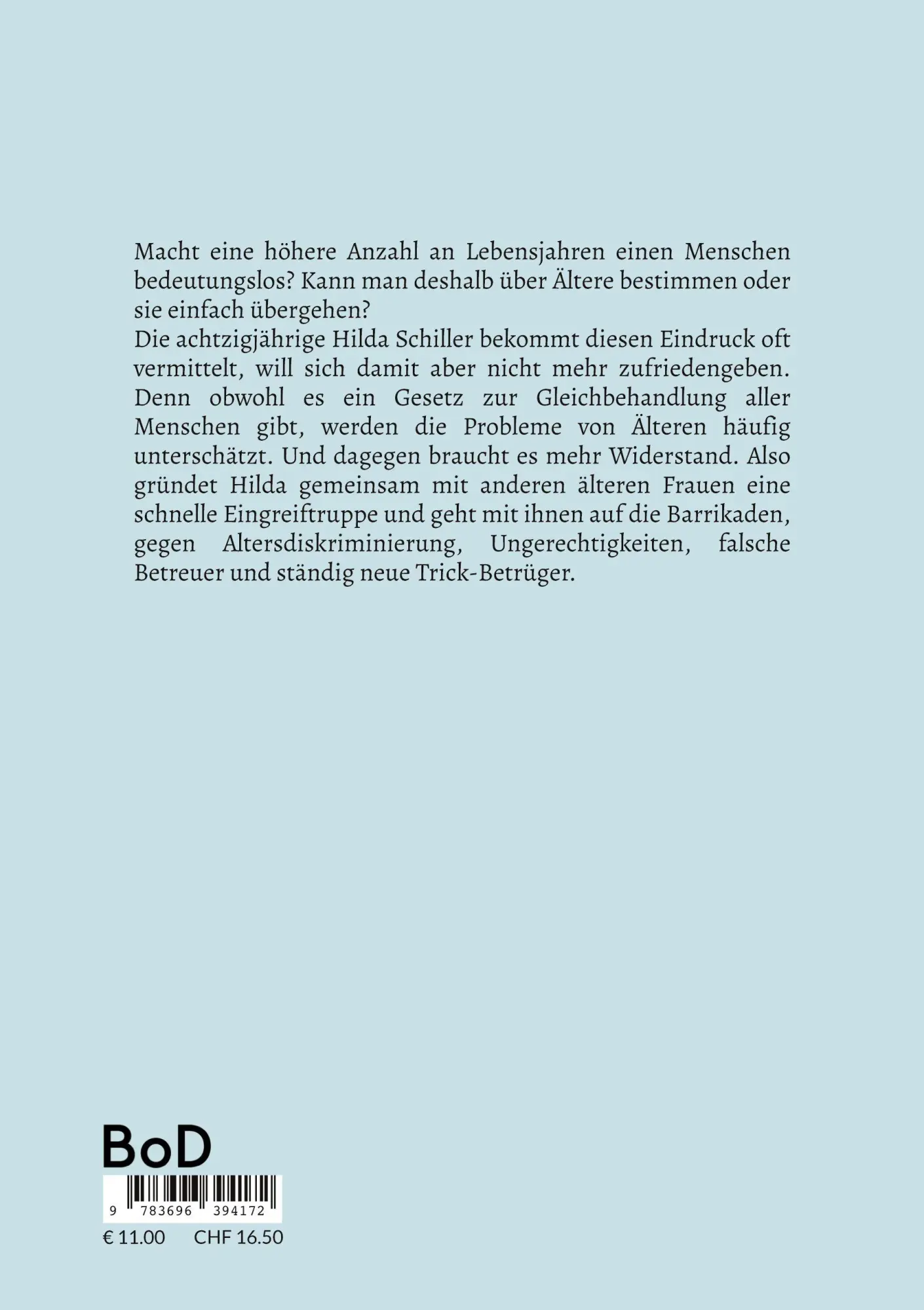 Rückseite: 9783696394172 | Hilda geht auf die Barrikaden! | Cosy-Crime-Geschichten | Elfi Sinn