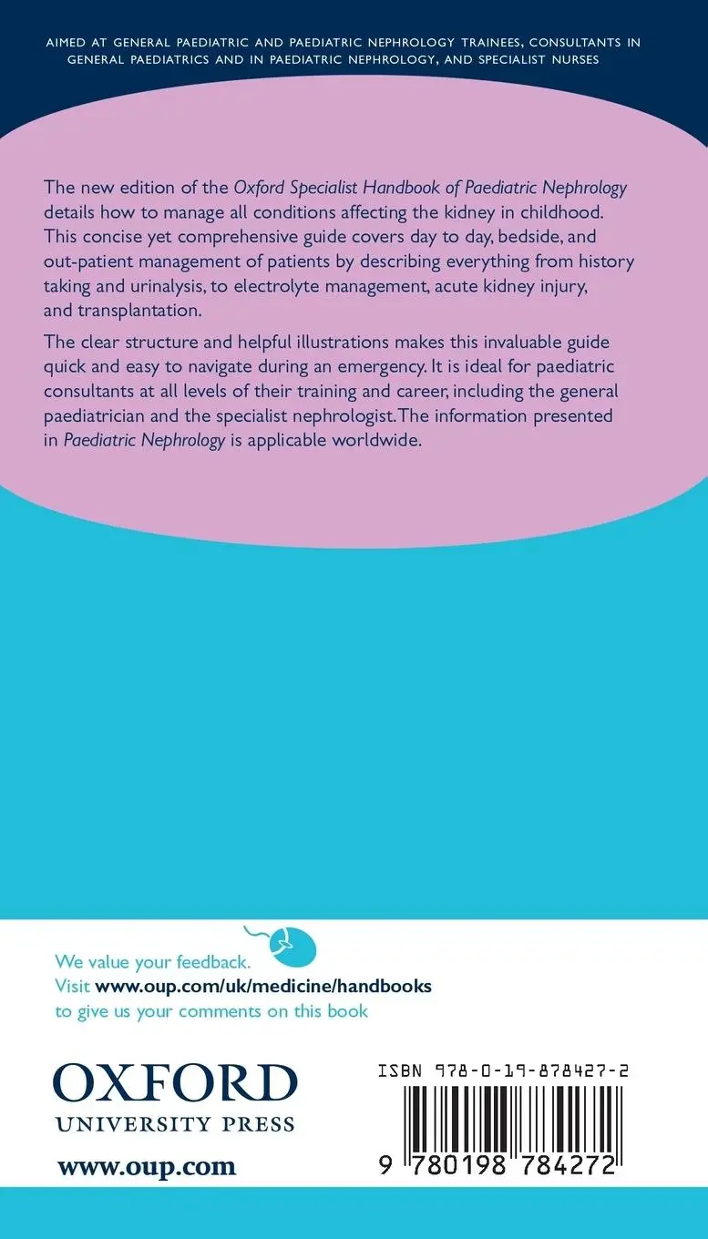 Rückseite: 9780198784272 | Paediatric Nephrology | Lesley Rees (u. a.) | Taschenbuch | Englisch