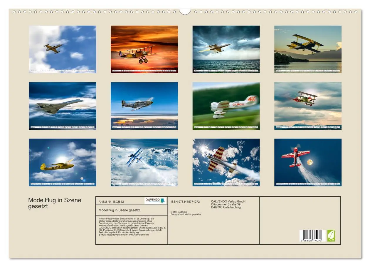 Bild: 9783435774272 | Modellflug in Szene gesetzt (Wandkalender 2025 DIN A2 quer),...