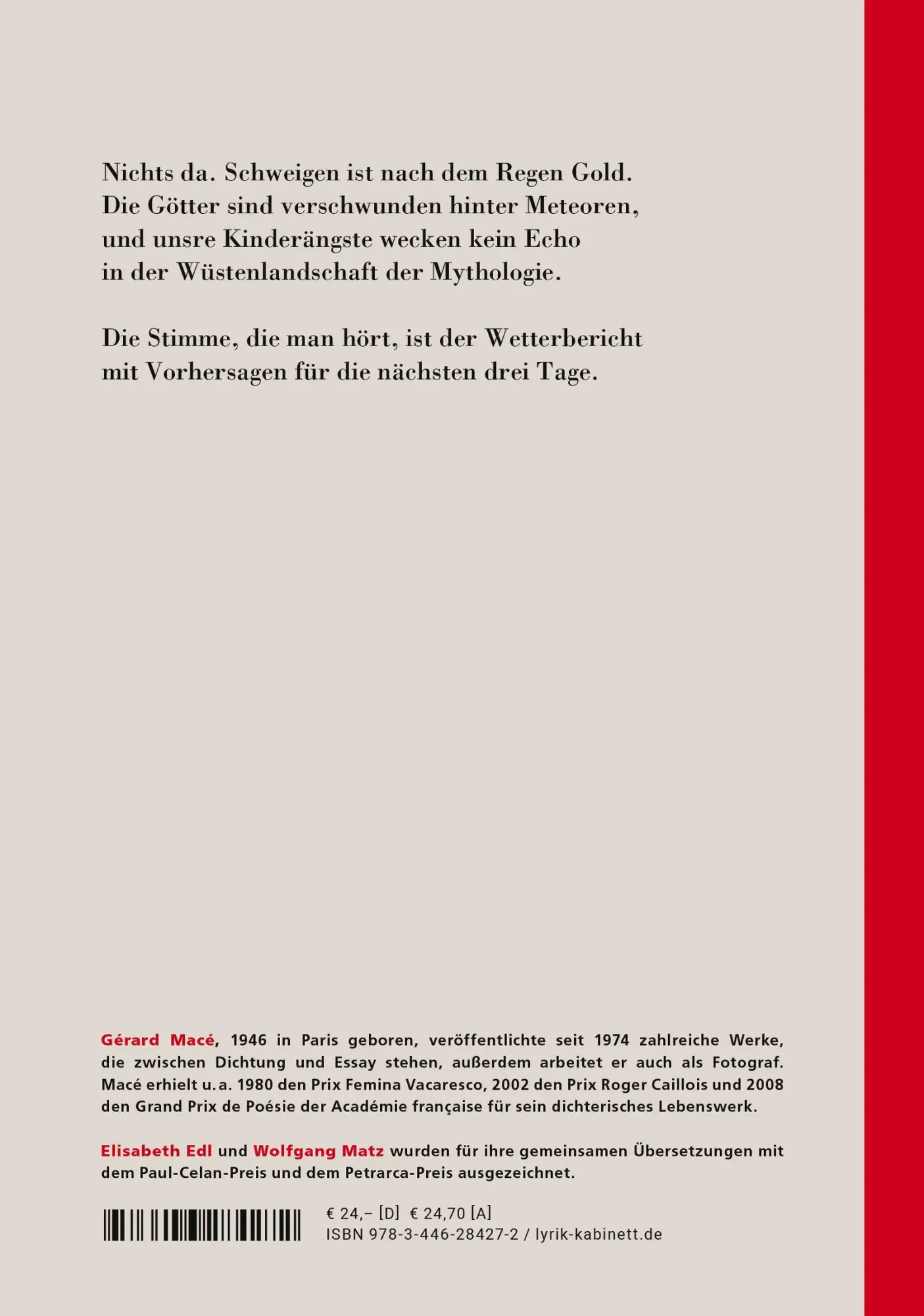 Bild: 9783446284272 | Homer im Totenreich, mit offenen Augen | Gérard Macé | Buch | 144 S.