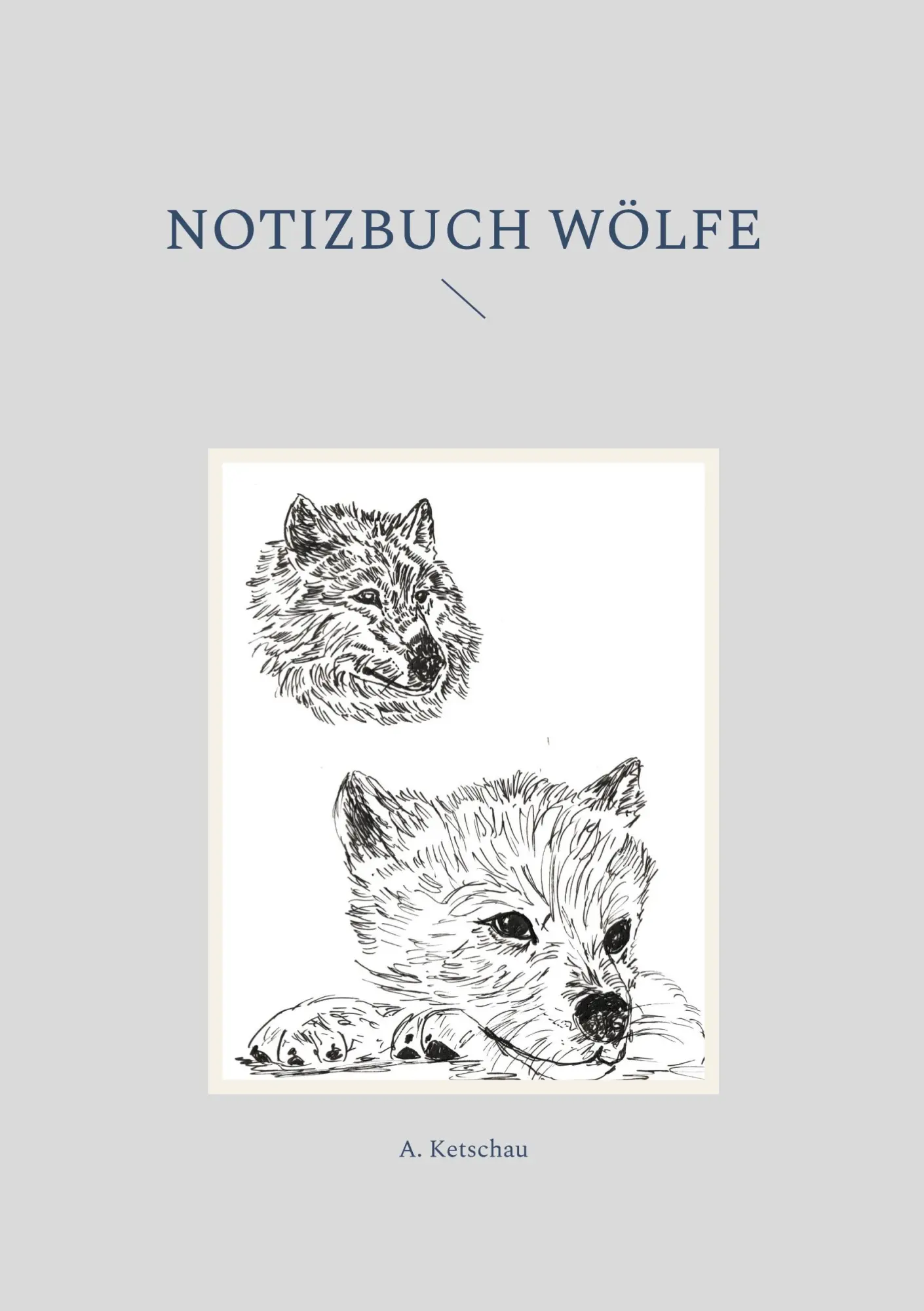 Cover: 9783755784272 | Notizbuch Wölfe | A. Ketschau | Taschenbuch | 60 S. | Deutsch | 2022