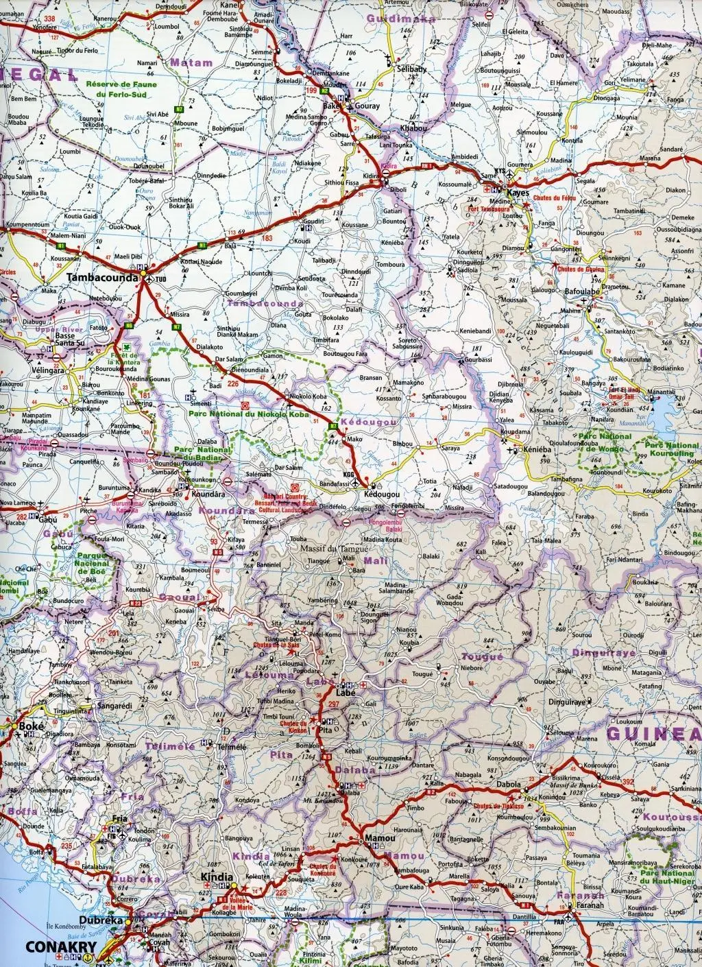 Bild: 9783831774272 | Reise Know-How Landkarte Westafrika, Küstenländer (1:2.200.000) :...