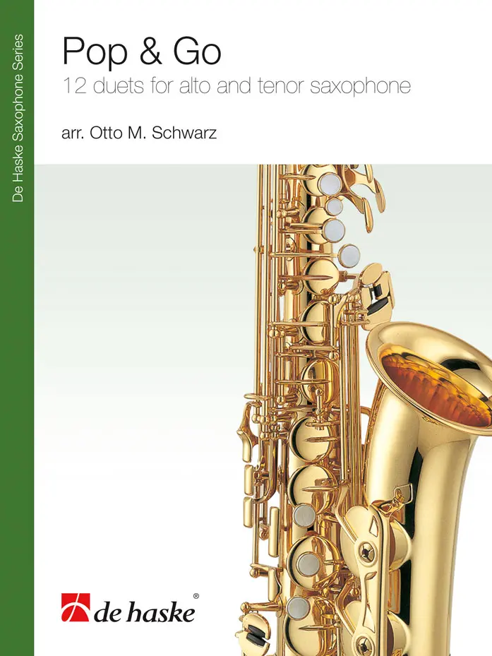 Cover: 9789043104272 | Pop &amp; Go | 12 duets for alto and tenor saxophone | Songbuch (Saxophon)
